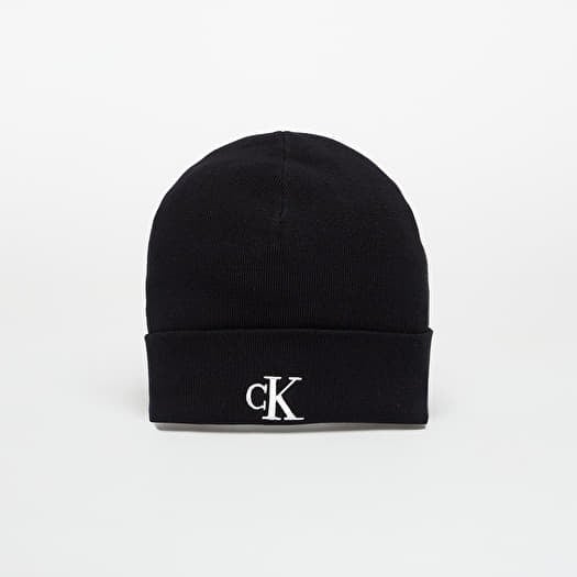 Skrybėlė Calvin Klein Fine Rib Beanie Black