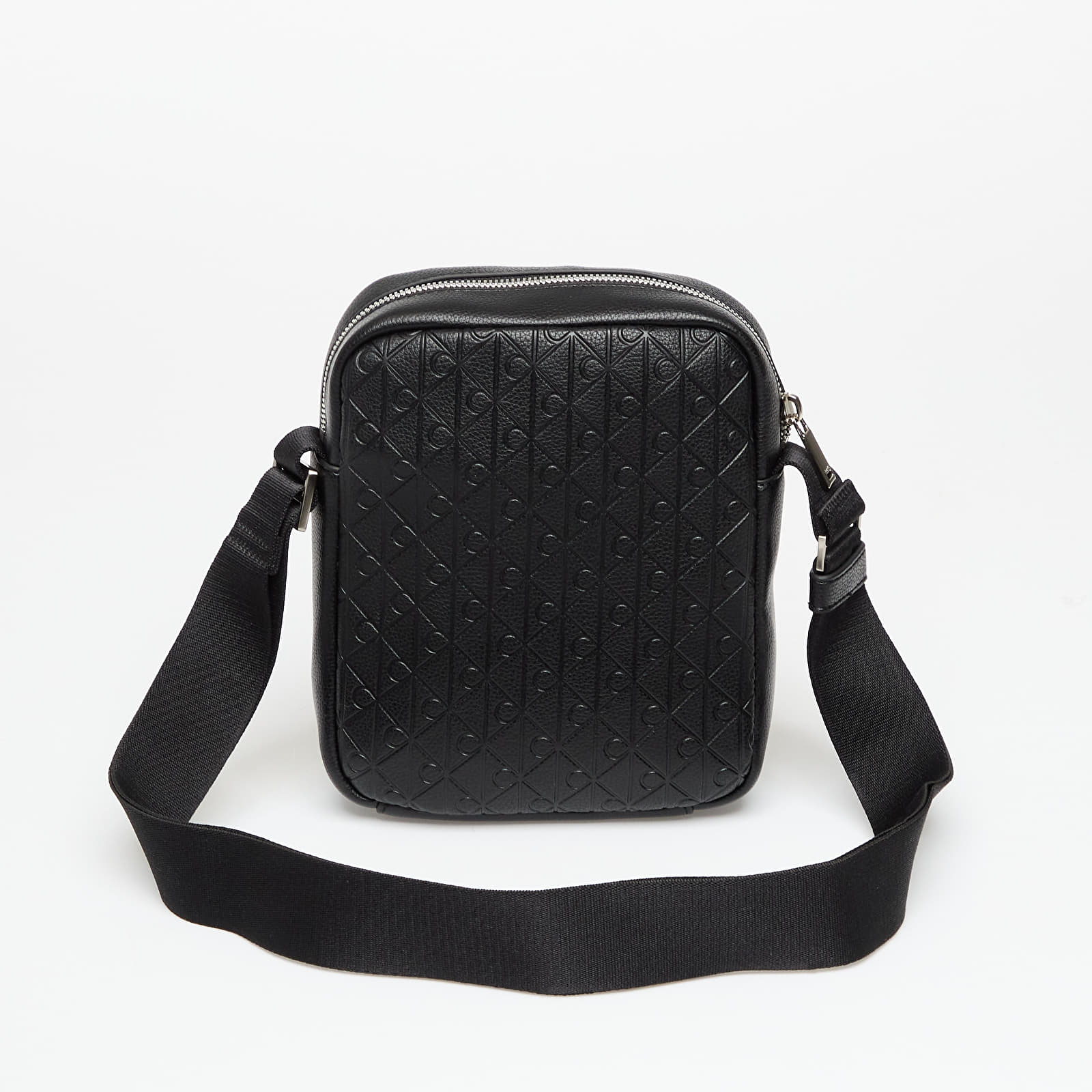 Borse a tracolla da uomo Calvin Klein Emblem Aop Emboss Crossover Black