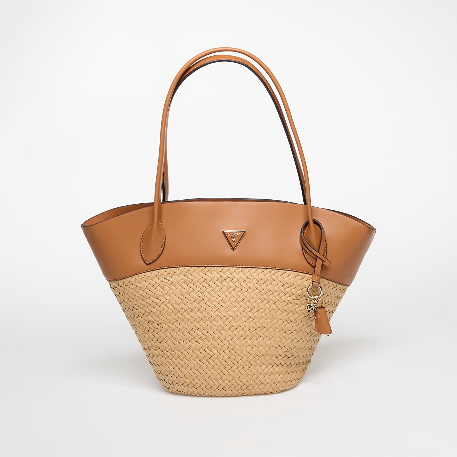 Handtassen GUESS Venere Large Tote Natural/ Caramel