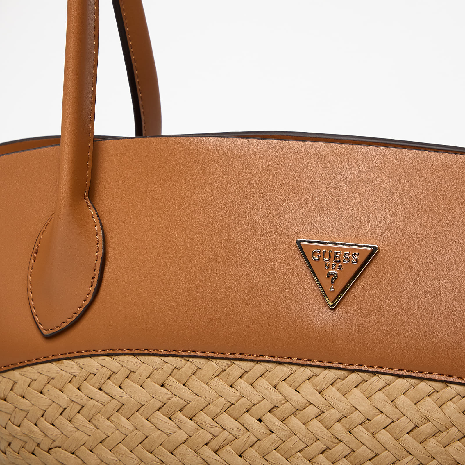 Handtassen GUESS Venere Large Tote Natural/ Caramel