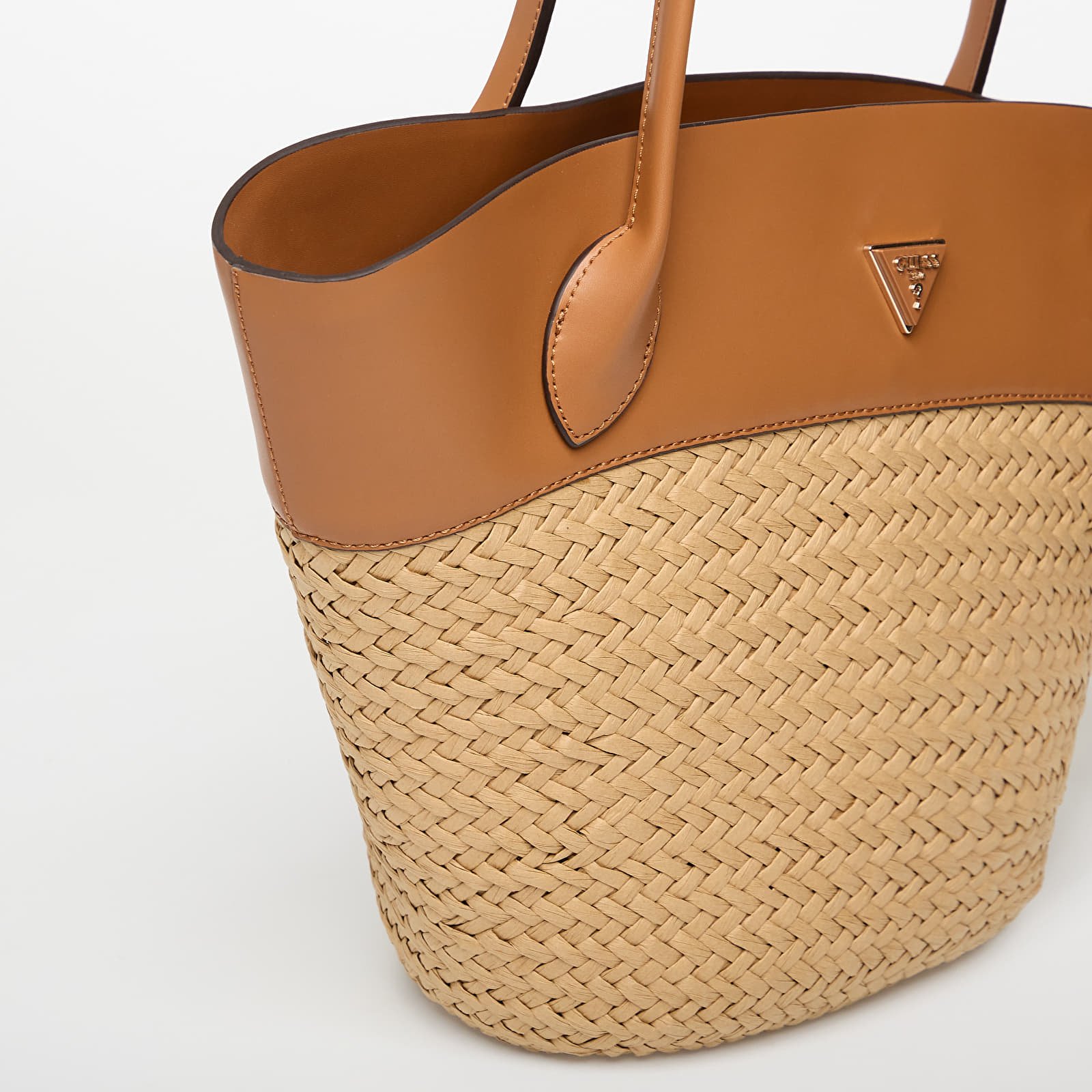 Handtassen GUESS Venere Large Tote Natural/ Caramel