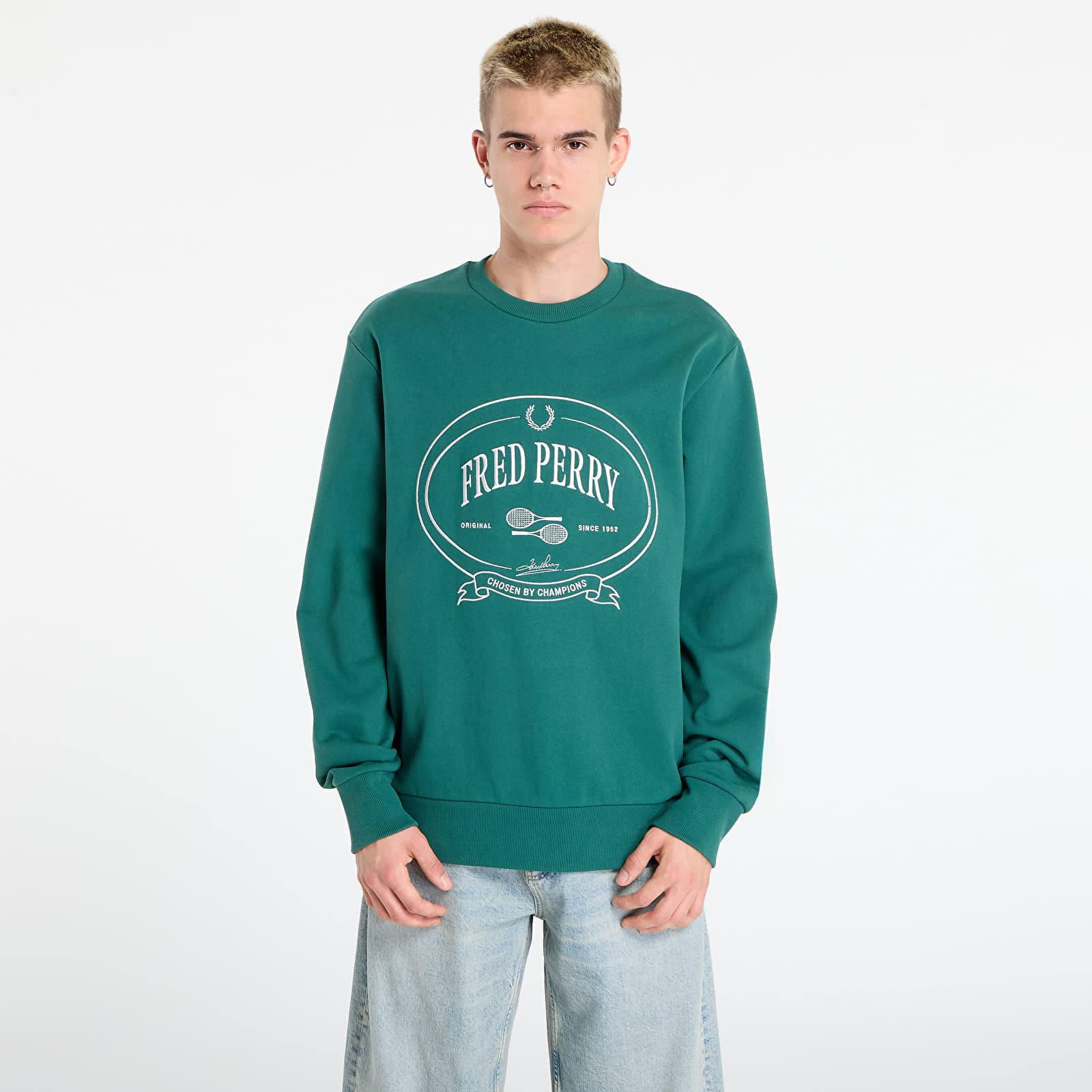 Hanorac FRED PERRY Chosen By Champions Sweatshirt Sport Green XL