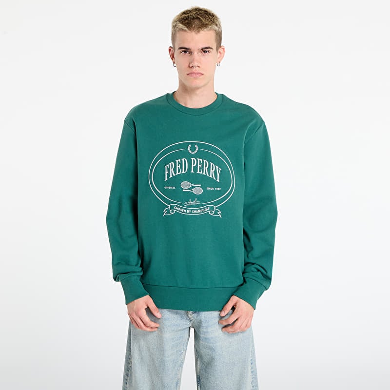 Sweatshirt FRED PERRY Chosen By Champions Sweatshirt Sport Green