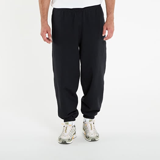 Nike Solo Swoosh Men's Cuffed Fleece Pants Black/ Black/ White