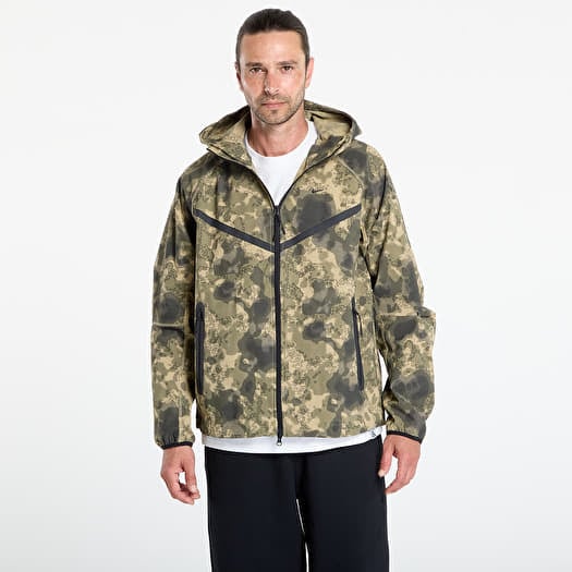 Nike Tech Men's Dri-FIT Woven Camo Windrunner Jacket Neutral Olive/ Black