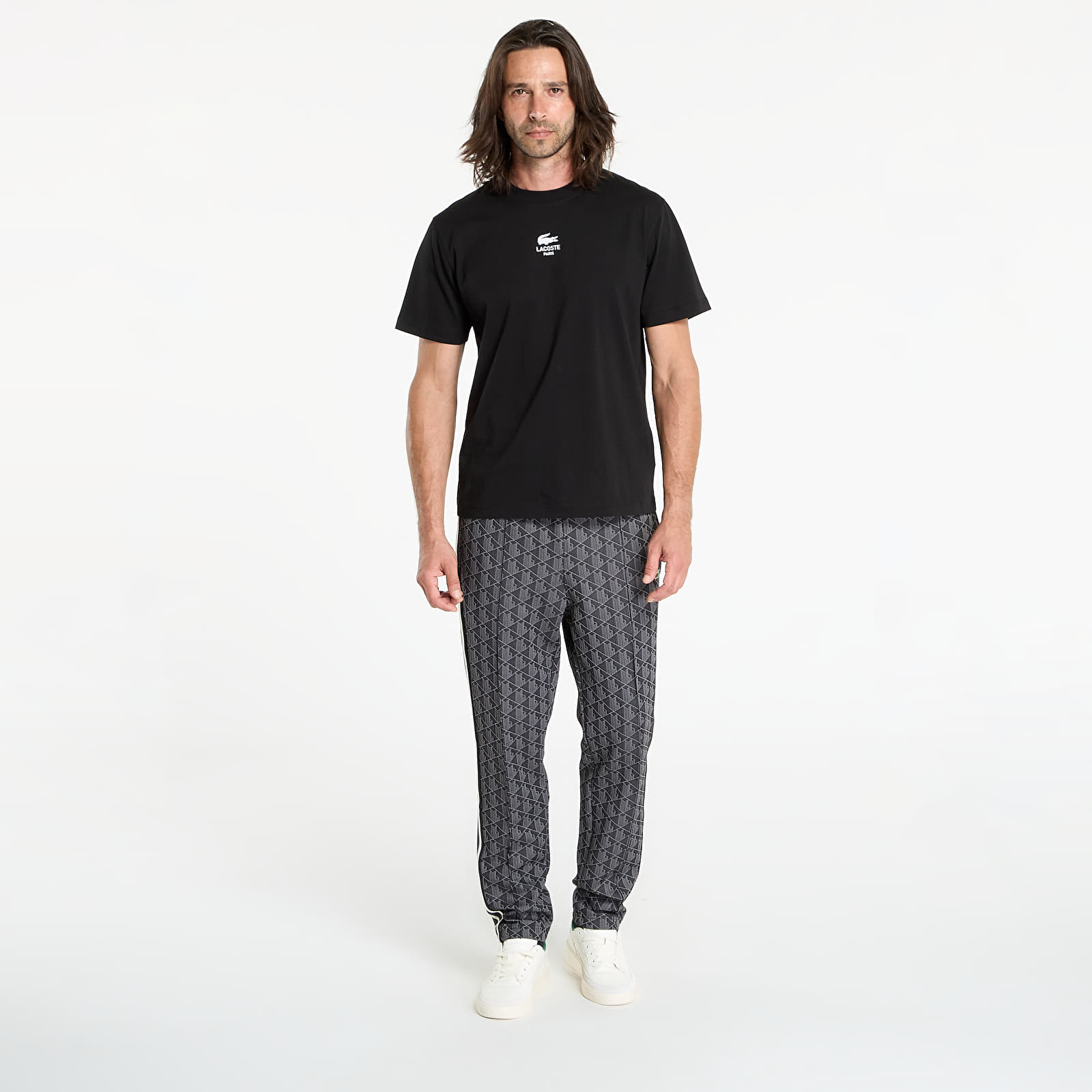 Trainingsbroeken LACOSTE Men's Tracksuit Trousers Black/ Graphite