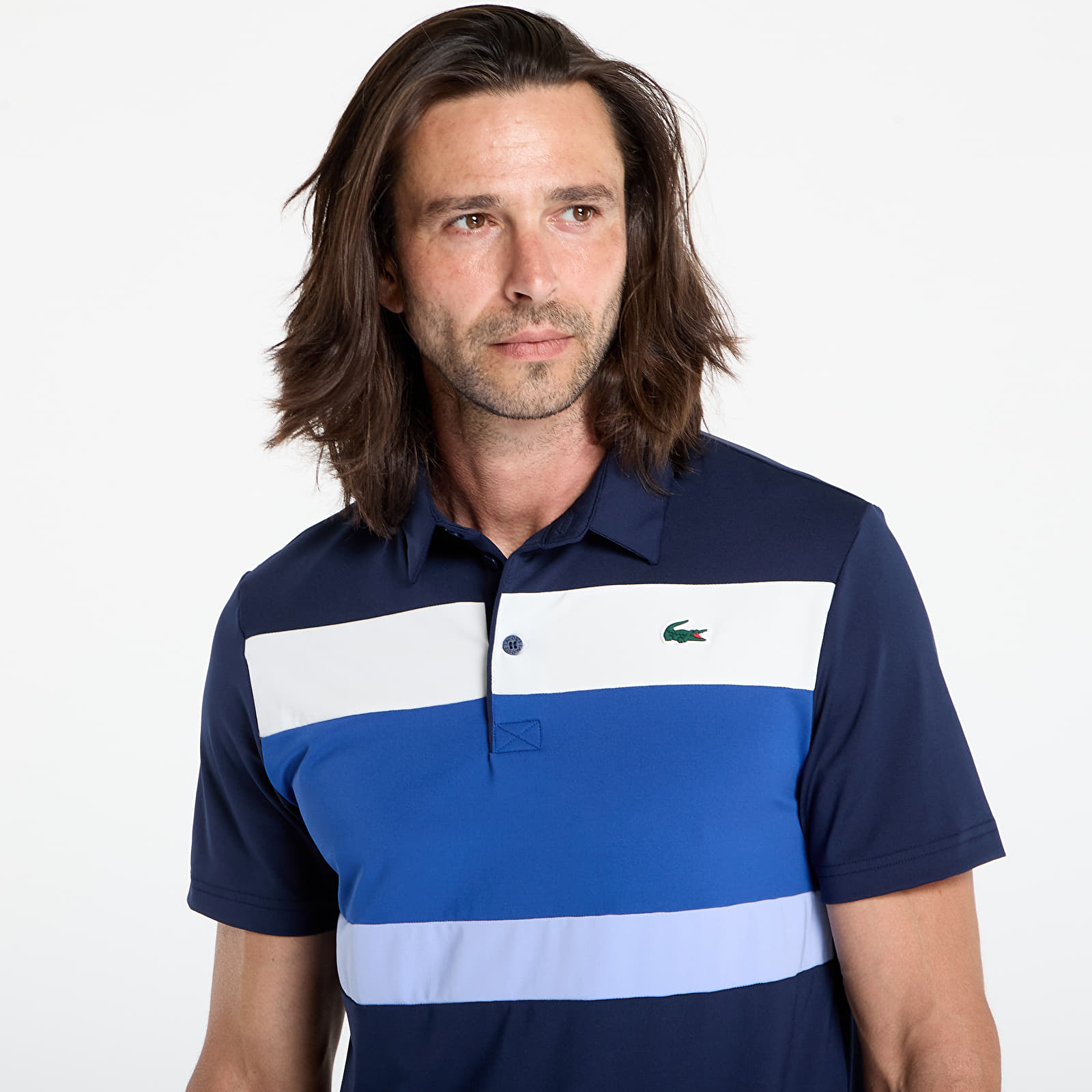 T-shirts LACOSTE Men's S/S Polo Navy Blue/ France Blue-Flour
