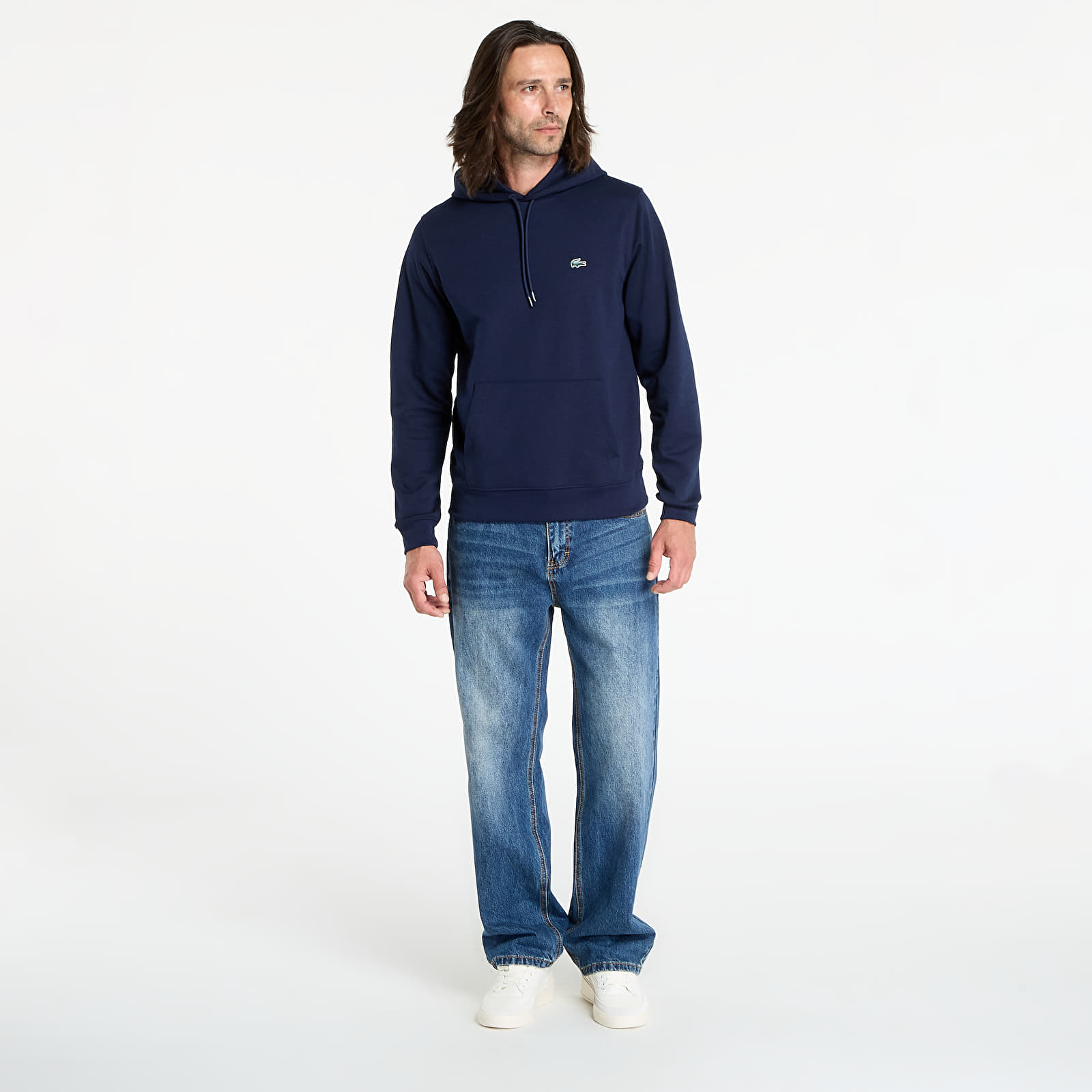 Hoodies en truien LACOSTE Men's Sweatshirt Navy Blue