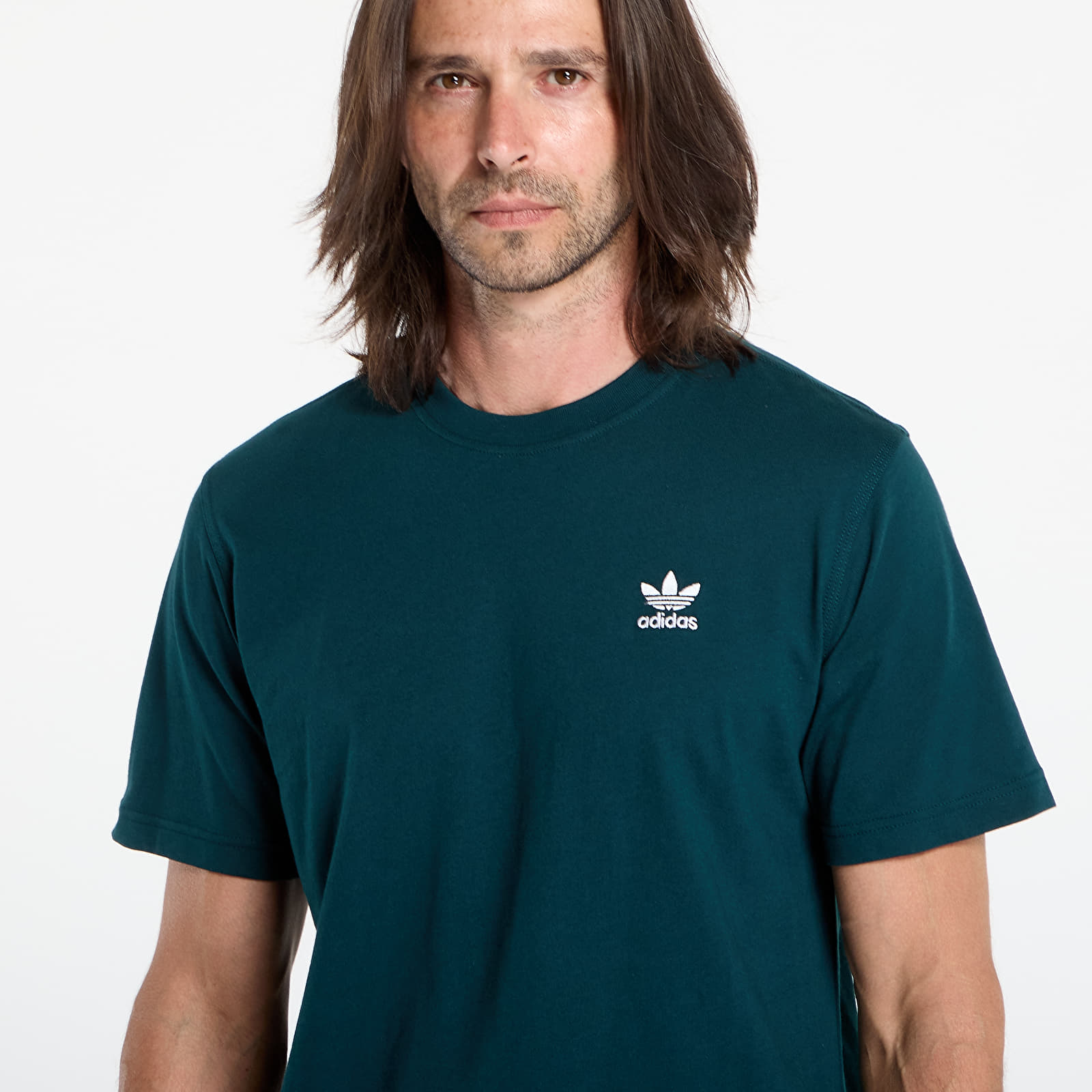 Tricouri bărbați adidas Trefoil Essentials Tee Aurora Ivy