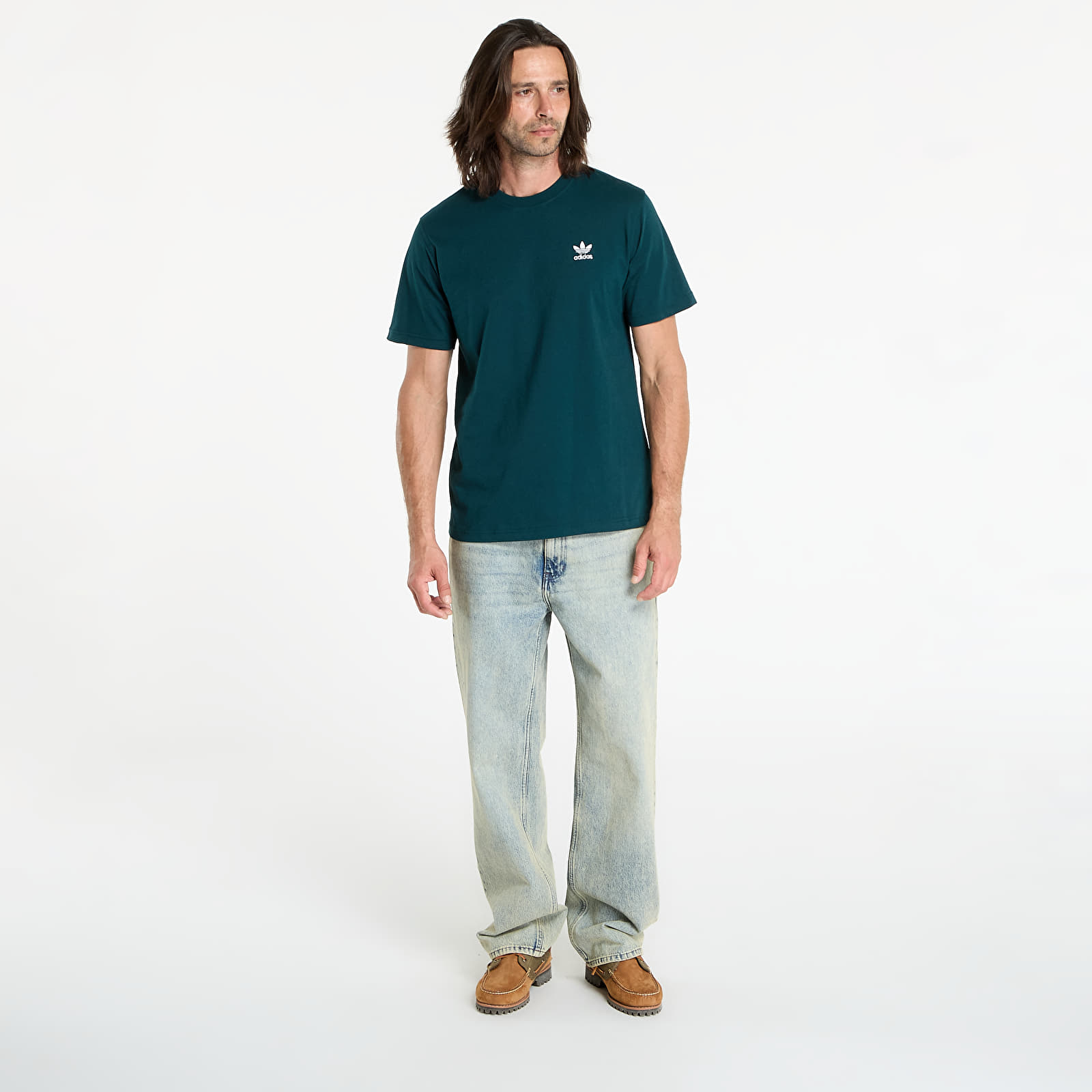 Tricouri bărbați adidas Trefoil Essentials Tee Aurora Ivy