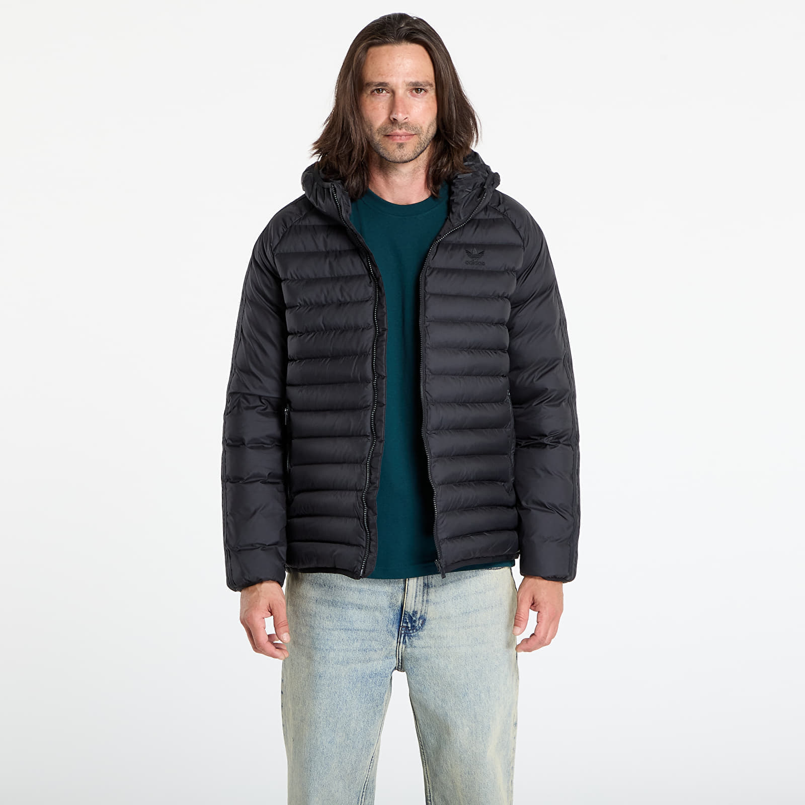 Jachetă adidas Synthetic Hooded Jacket Black M