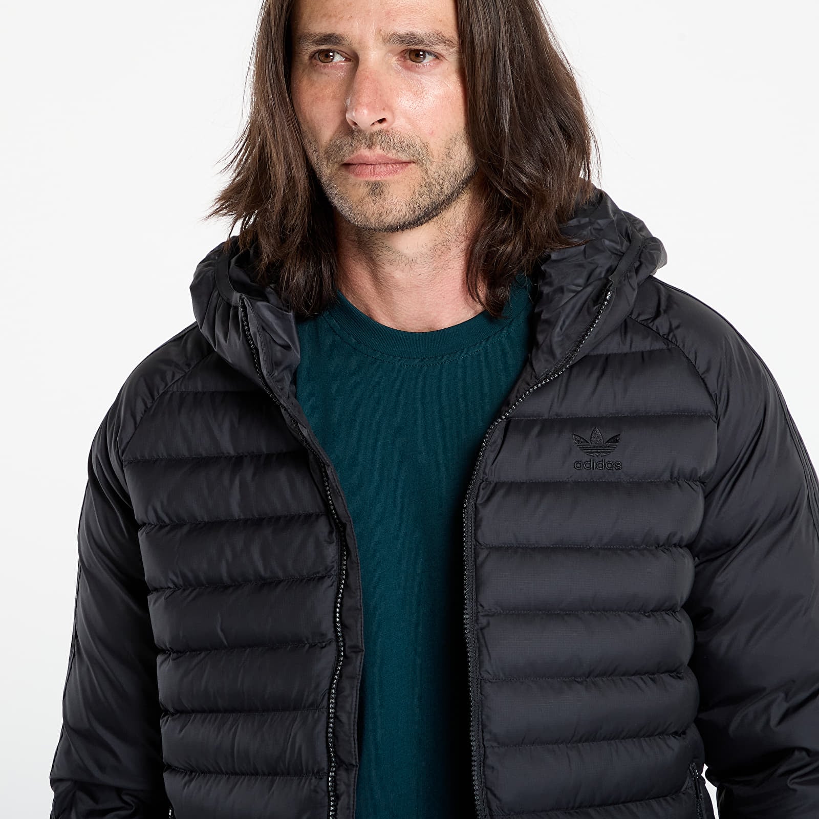 Vestes adidas Synthetic Hooded Jacket Black