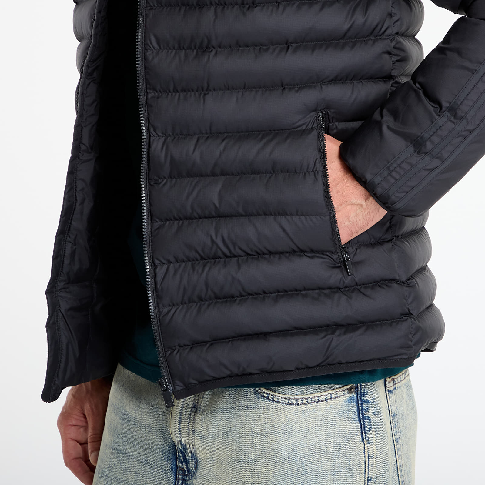 Vestes adidas Synthetic Hooded Jacket Black