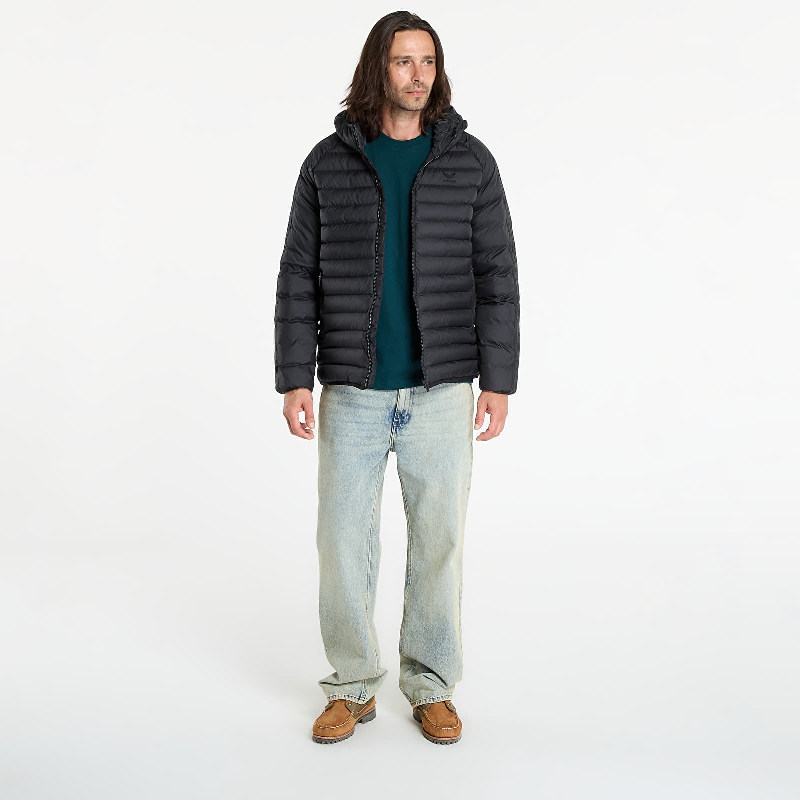 Vestes adidas Synthetic Hooded Jacket Black