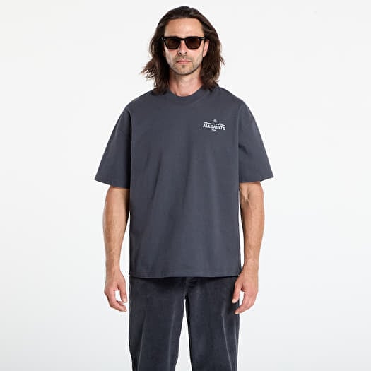 T-shirt AllSaints Herald Ss Crew Washed Black