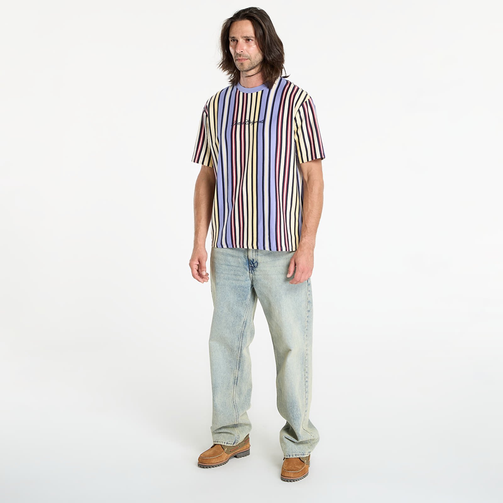 Men's T-shirts Guess Originals Vertical Stripe Tee Multicolor