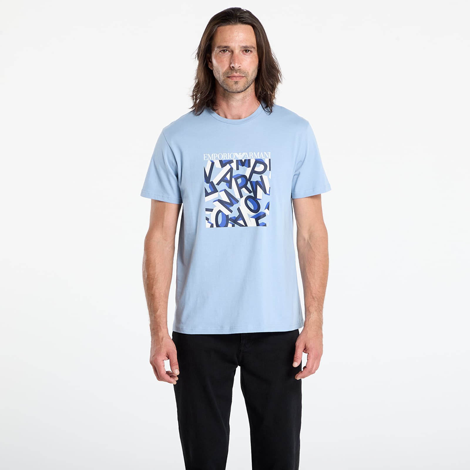 Men's T-shirts EA7 Emporio Armani Crew Neck T-Shirt Ashley Print Lettering