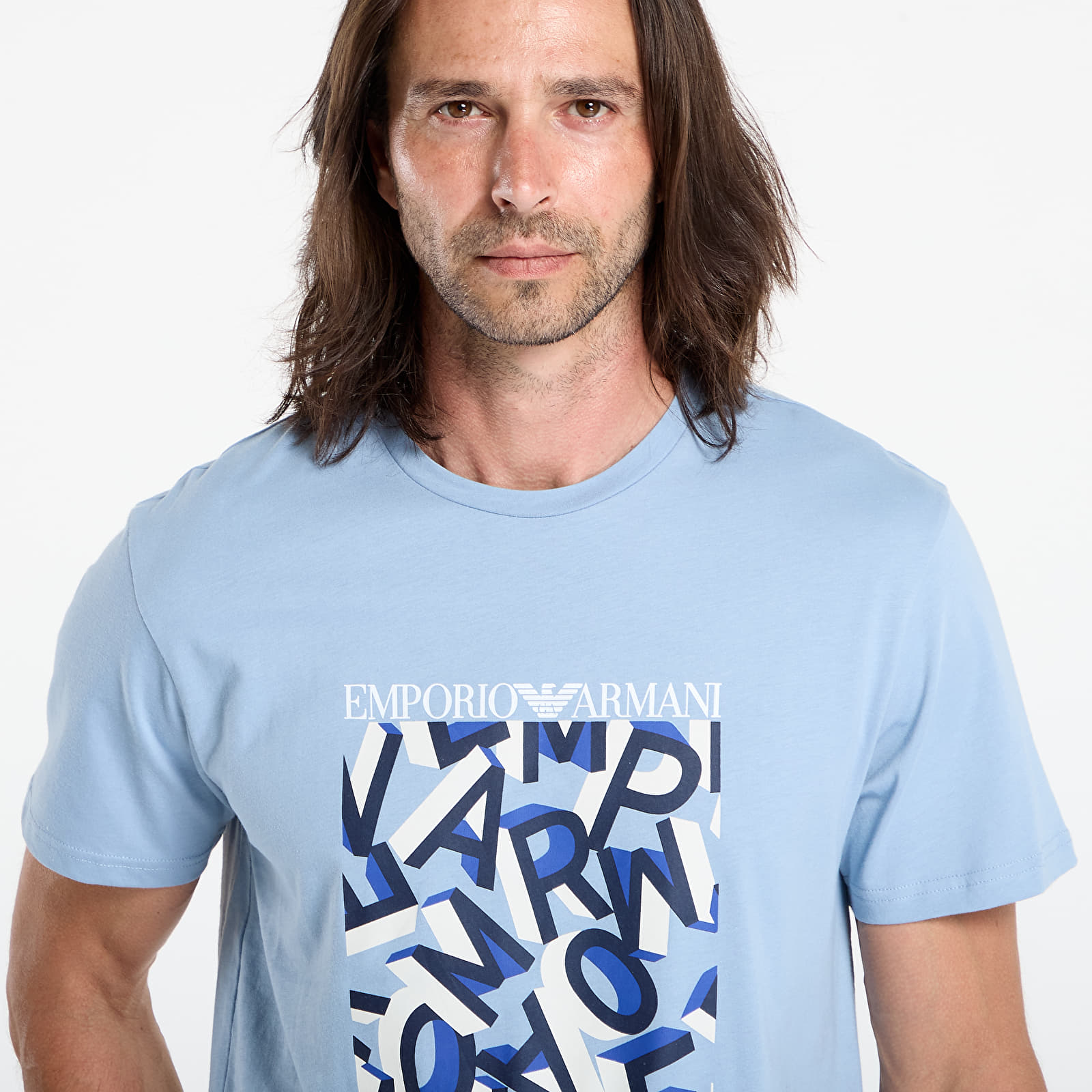 Men's T-shirts EA7 Emporio Armani Crew Neck T-Shirt Ashley Print Lettering
