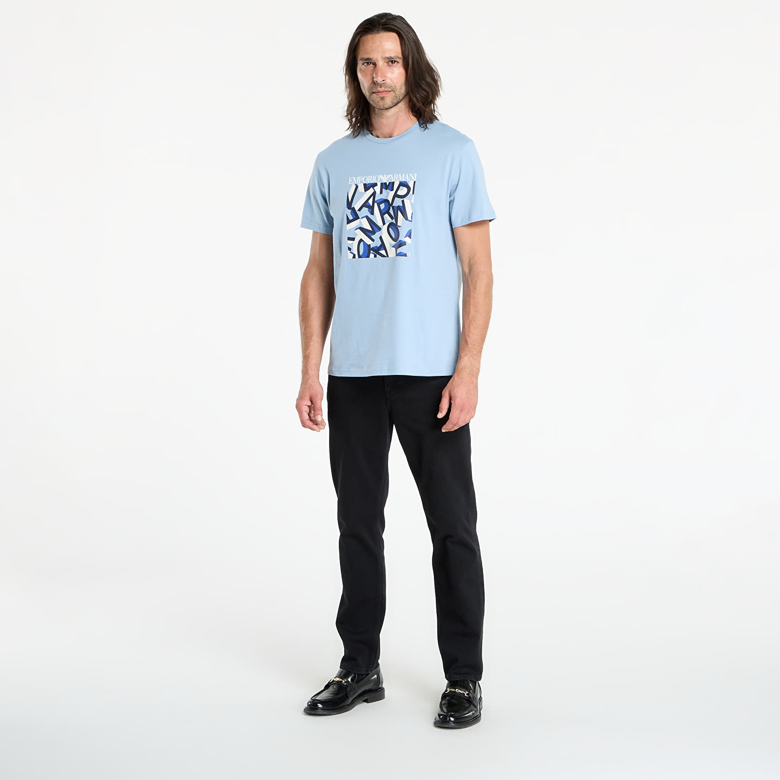 Men's T-shirts EA7 Emporio Armani Crew Neck T-Shirt Ashley Print Lettering