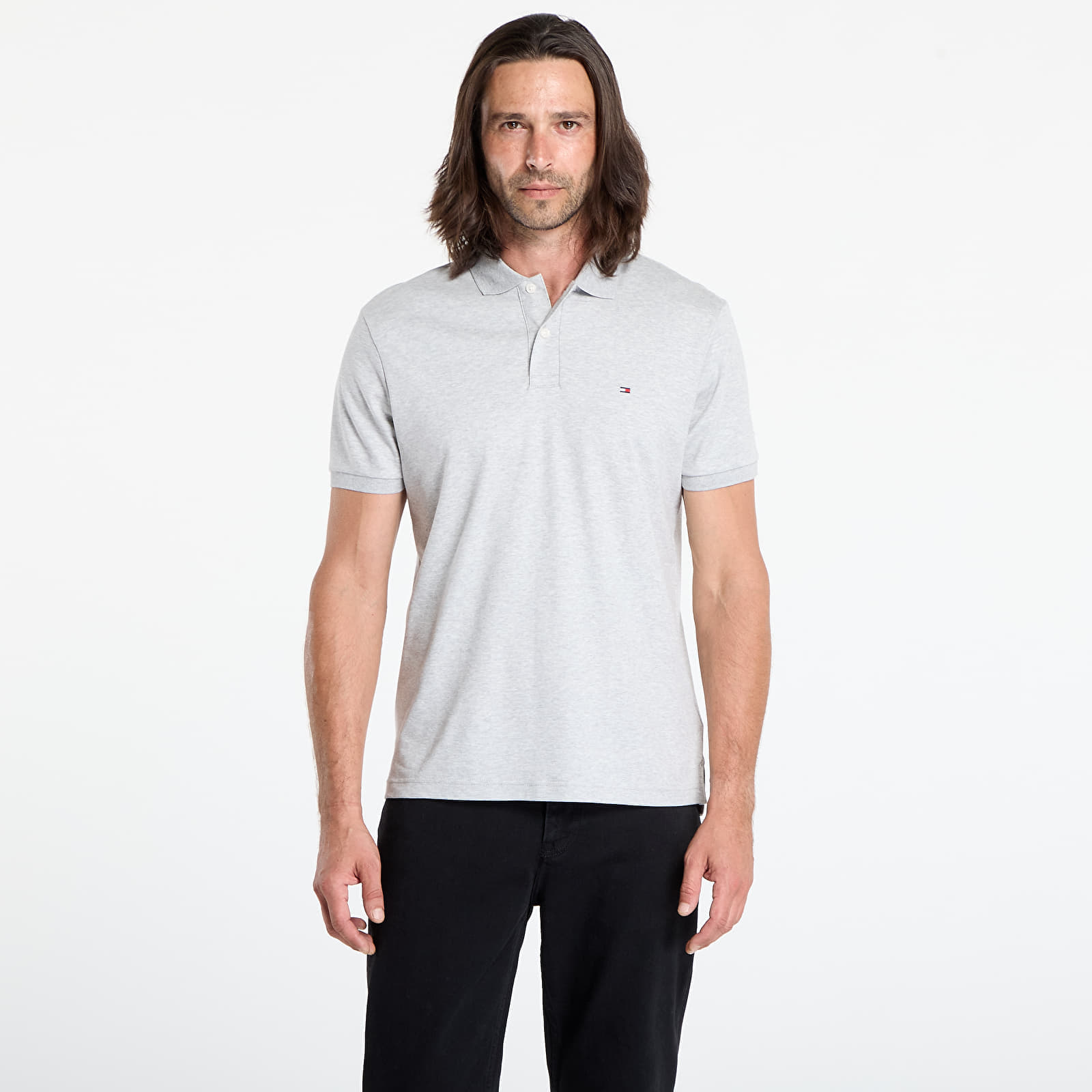 T-shirt Tommy Hilfiger Liquid Cotton Reg Se Polo Grey L