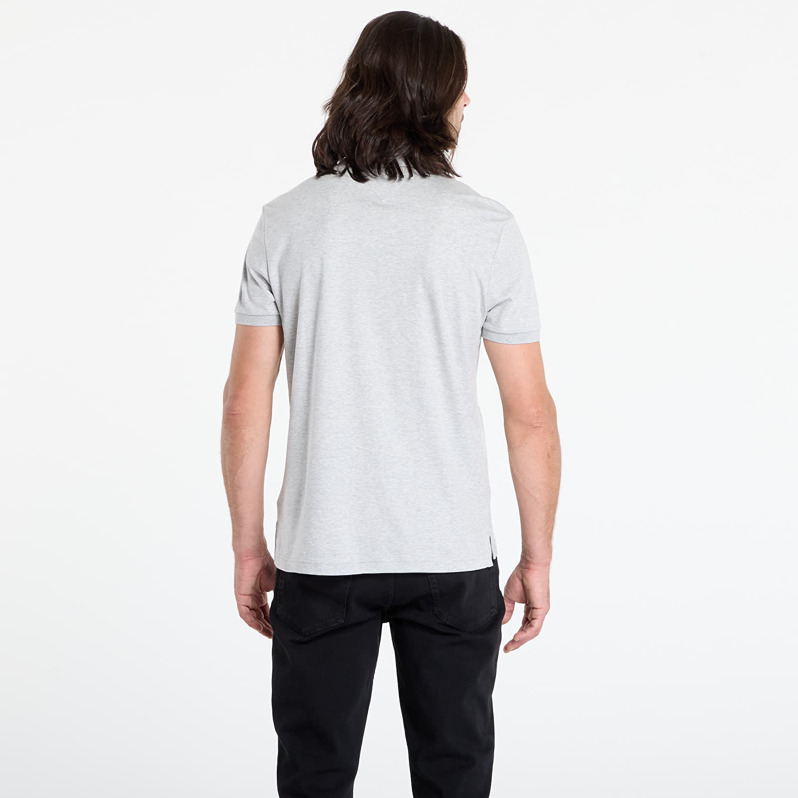 T-shirts Tommy Hilfiger Liquid Cotton Reg Se Polo Grey
