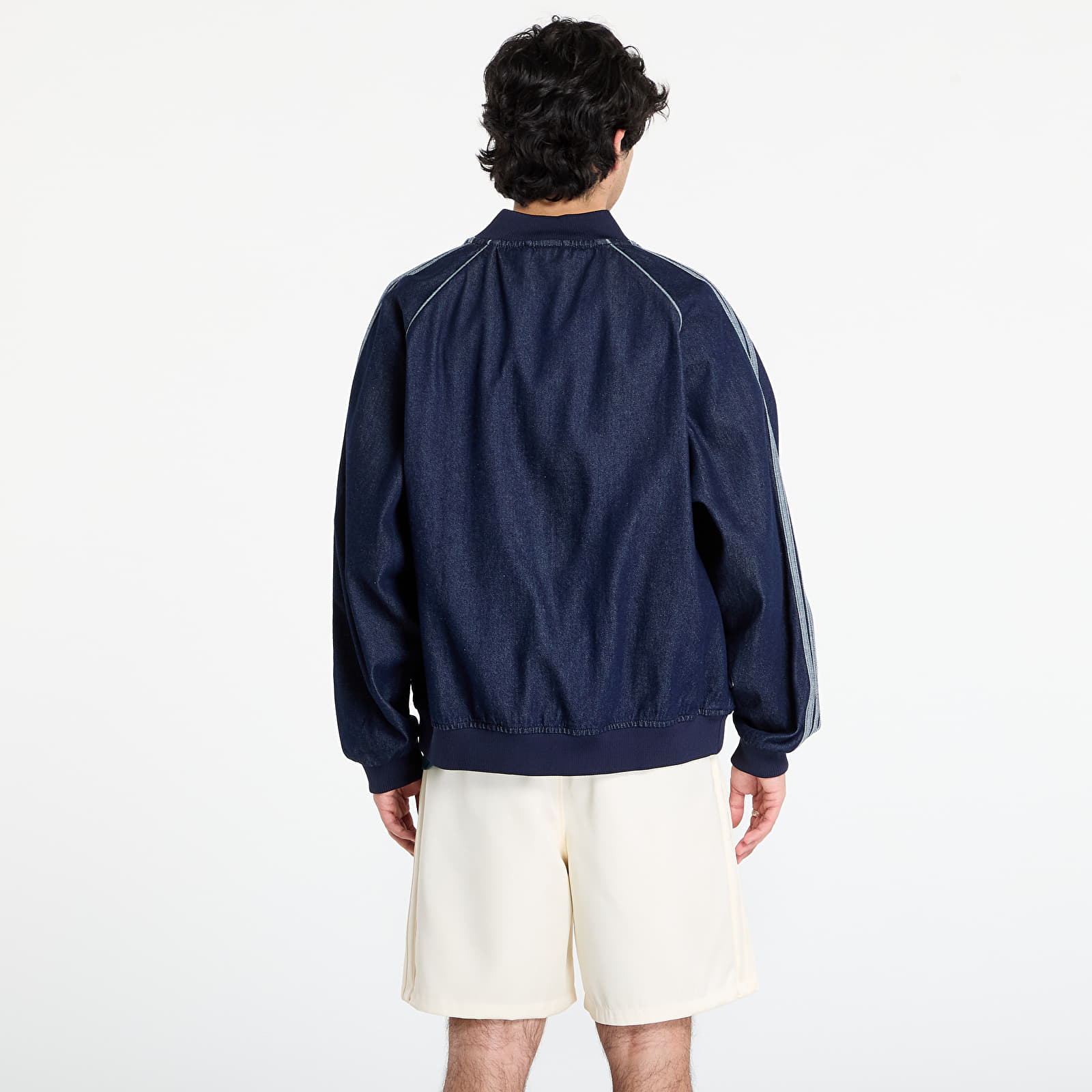 Men's jackets adidas SST Adicolor Loose Denim Stone Jacket Indigo Denim