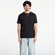 FRED PERRY Contrast Tape Ringer T-Shirt Black/ Shadedston