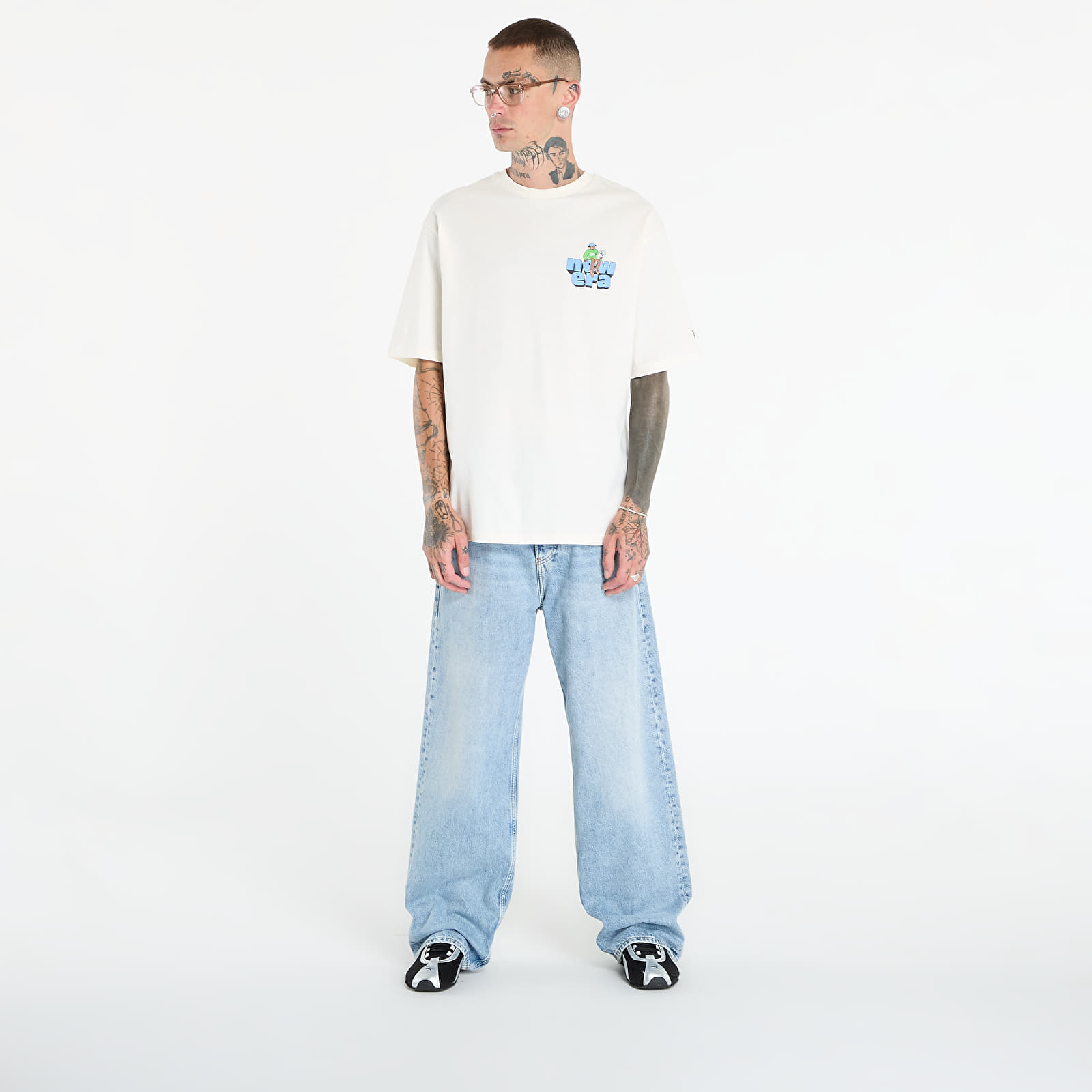 Men's T-shirts New Era Graphic 1 Off White