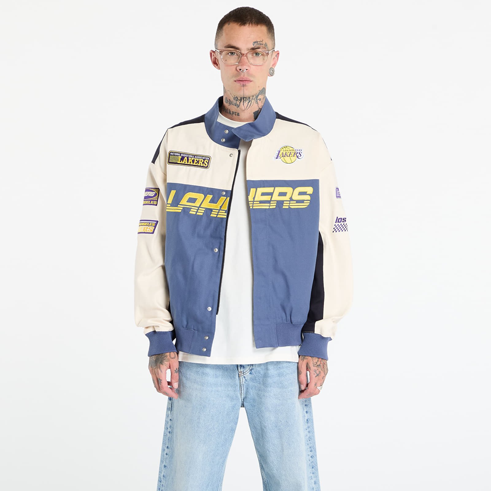 Jachetă New Era NBA Motorsport Los Angeles Lakers UNISEX Min XL