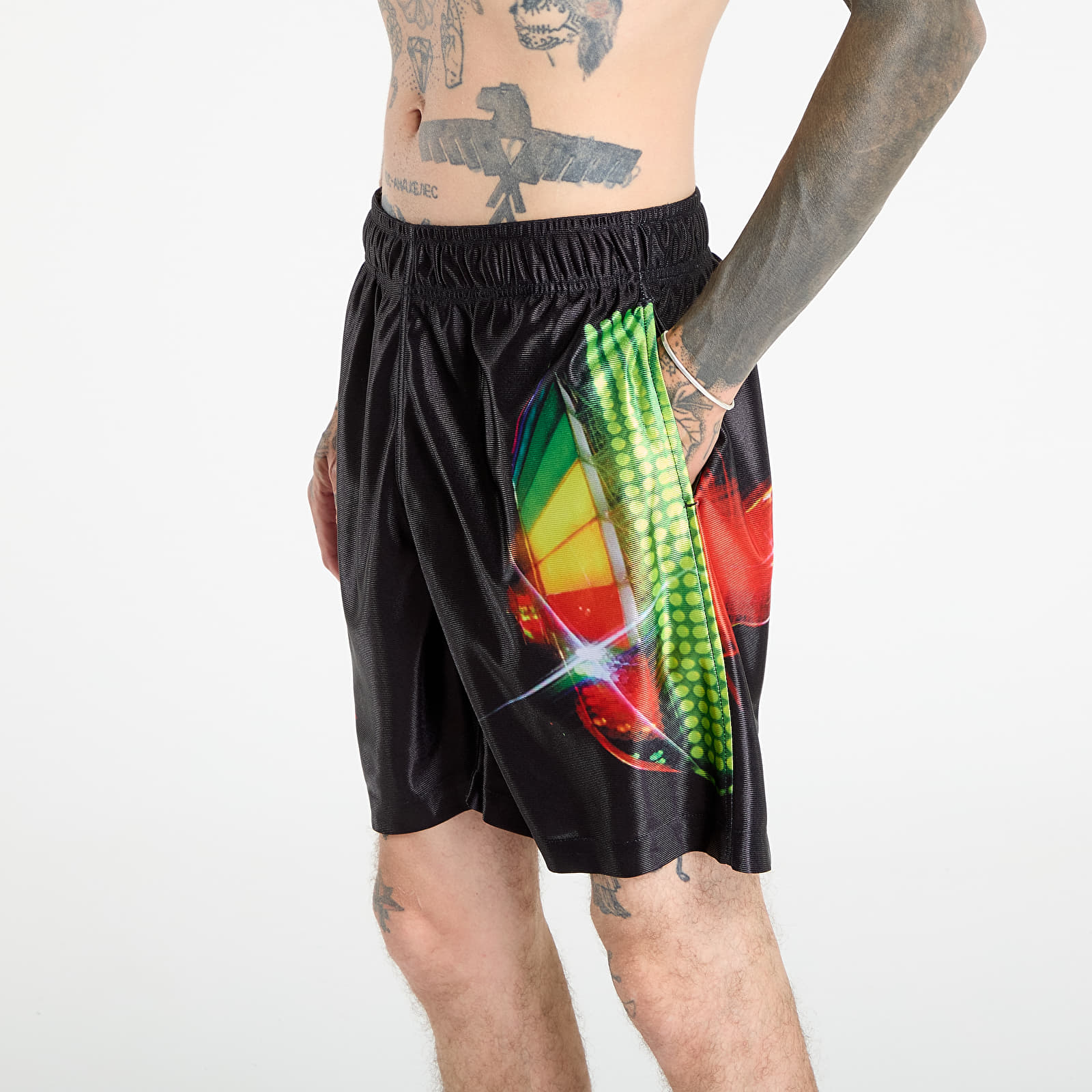 Shorts voor heren PLEASURES Daft Club Sport Shorts Black