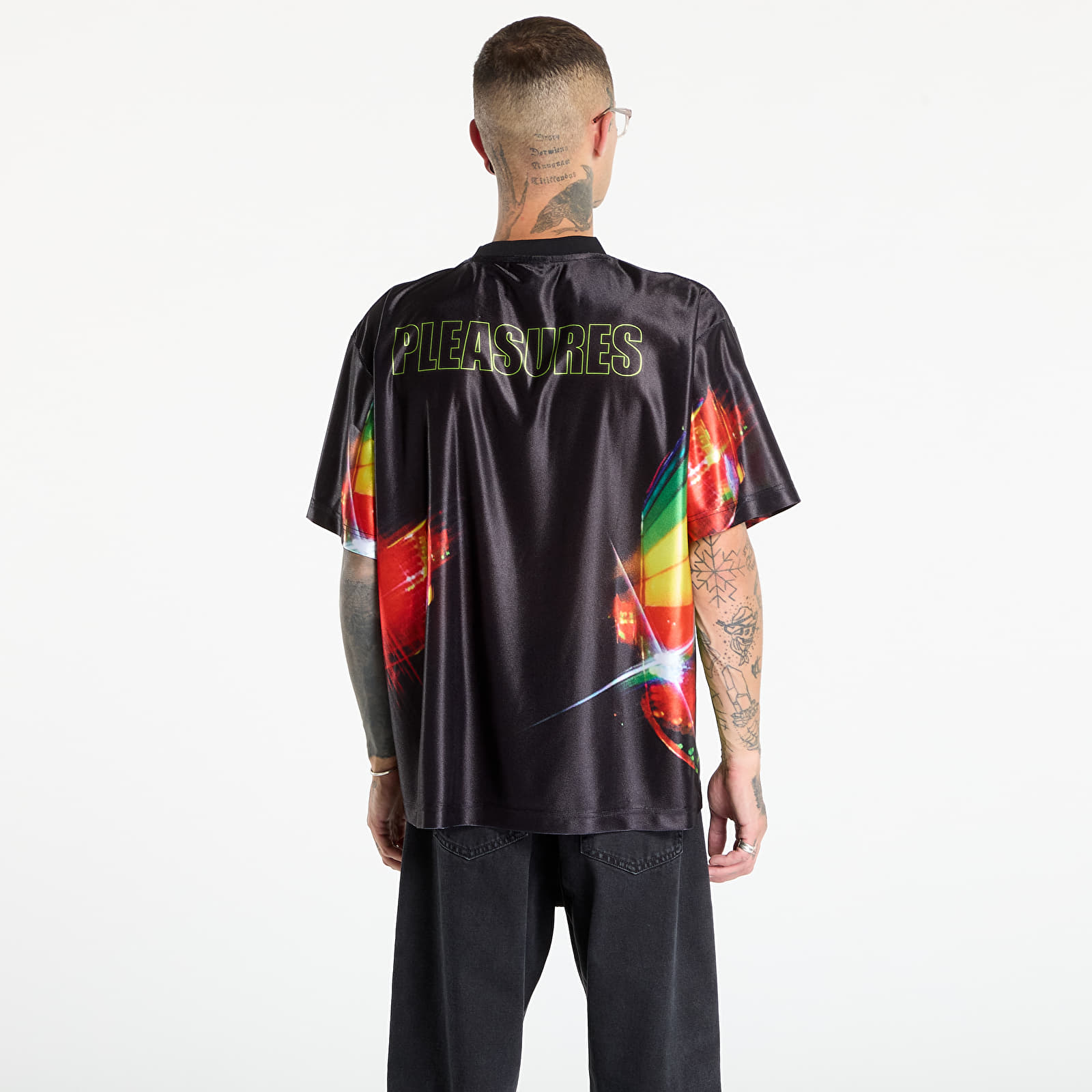 Men's T-shirts PLEASURES Daft Club Sport Shirt Black