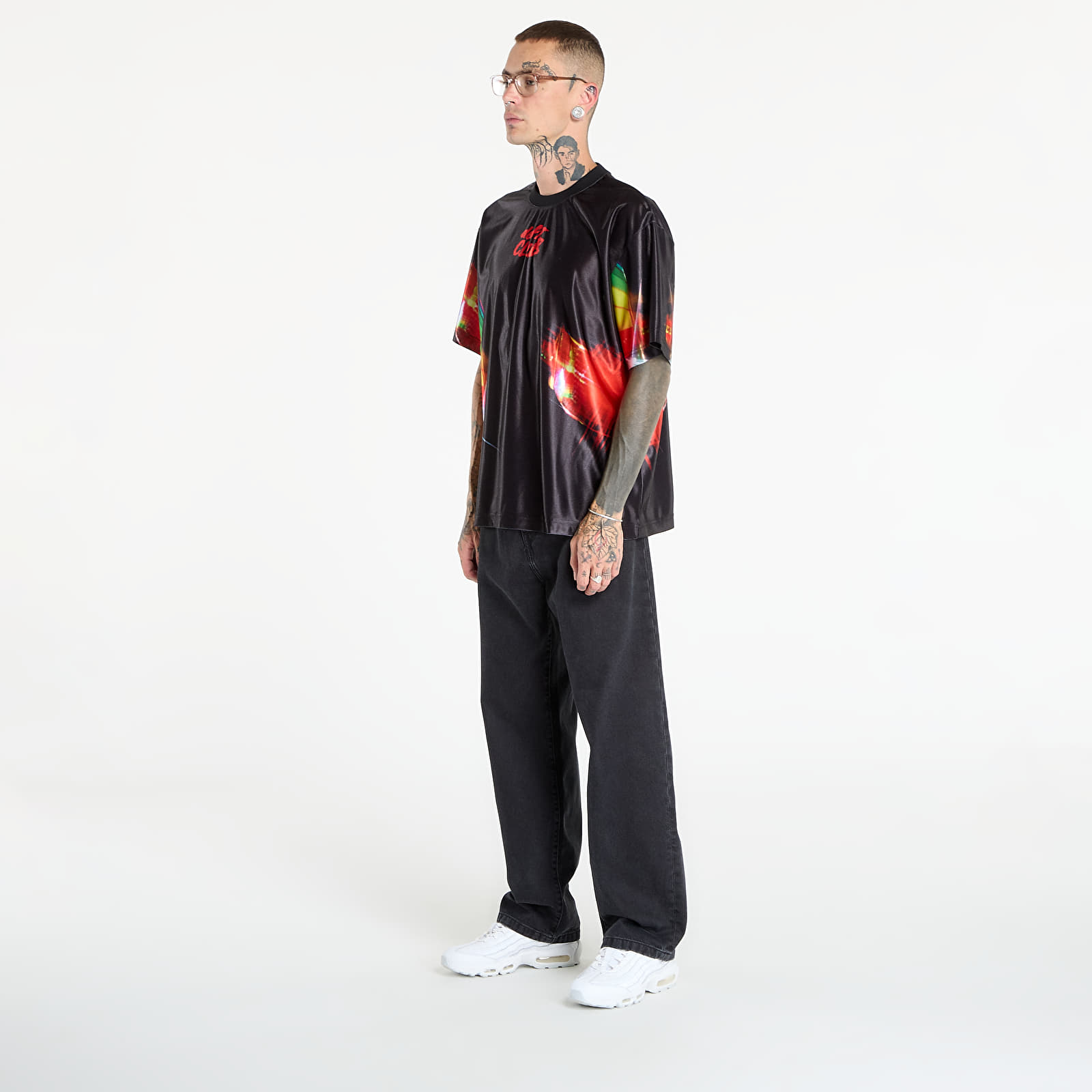 Men's T-shirts PLEASURES Daft Club Sport Shirt Black