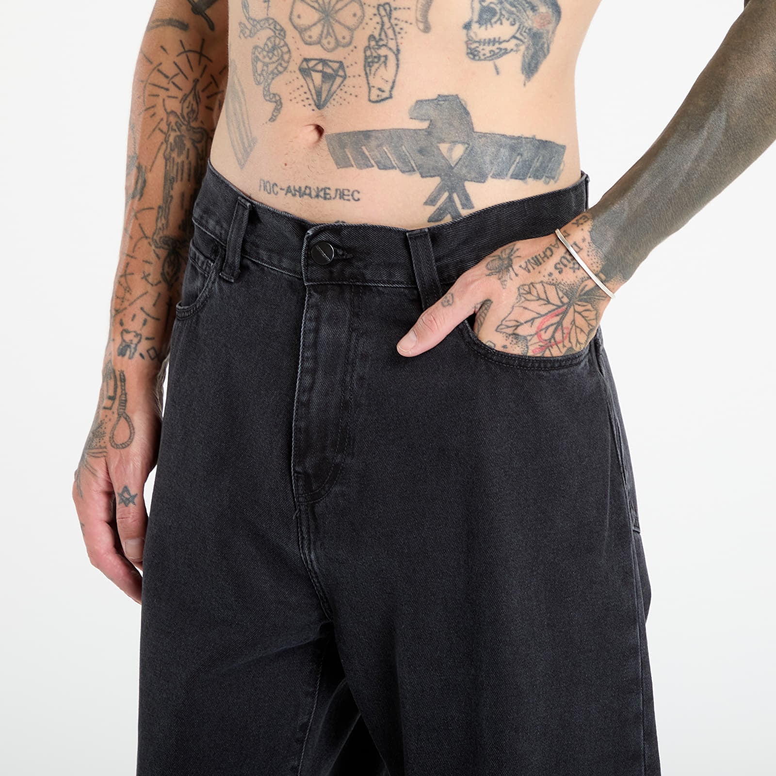 Τζιν Carhartt WIP Landon Pant Black Stone Washed 29