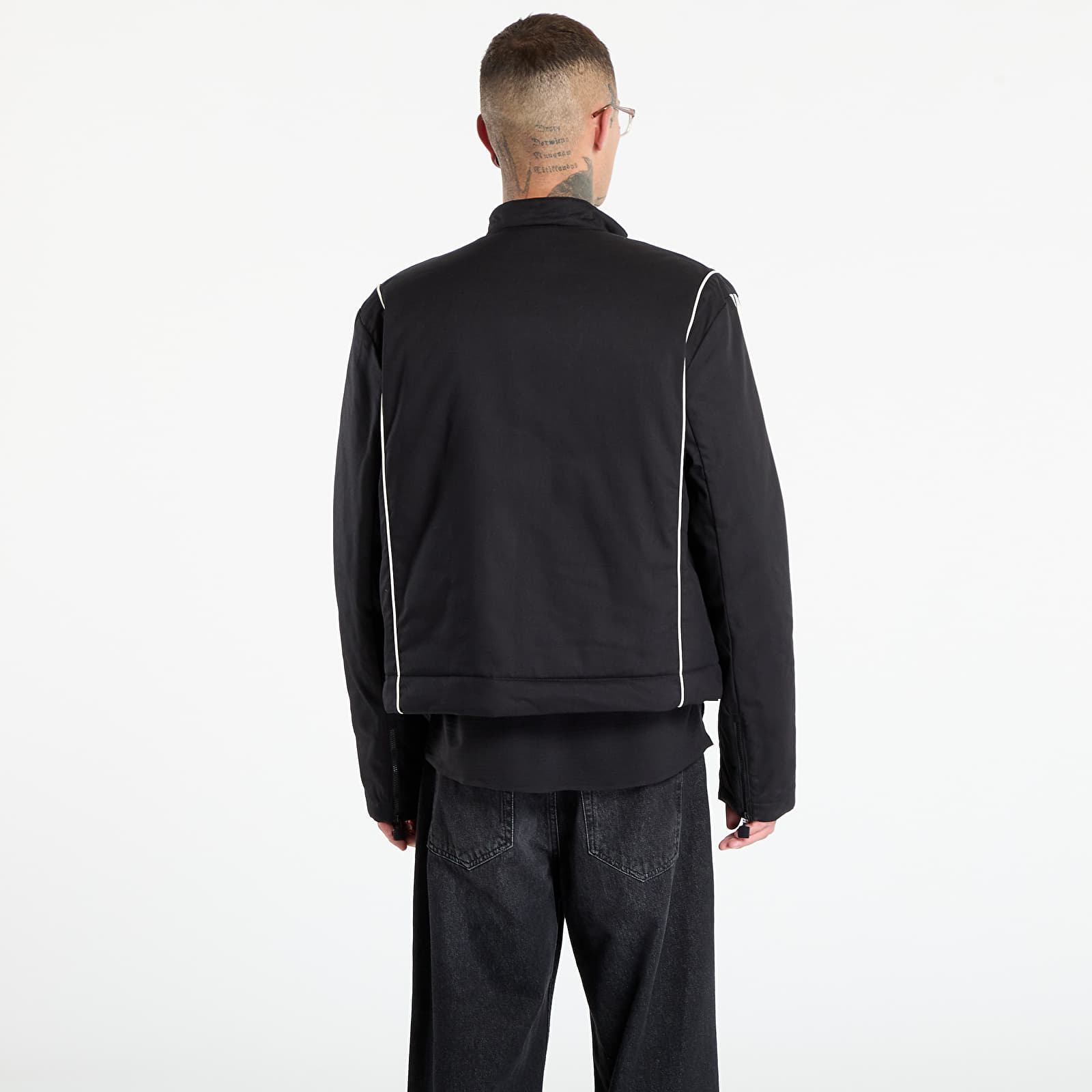 Herenjassen adidas Premium Waxed Jacket Black/ Black/ Off White