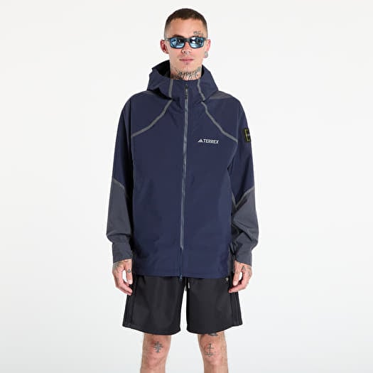 Jas adidas National Geographic Waterproof Climaproof Rain Jacket Legend Ink