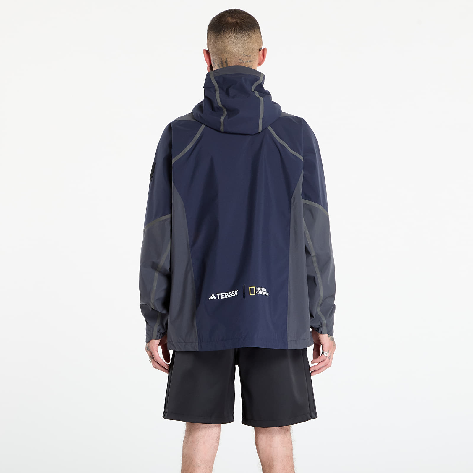 Herenjassen adidas National Geographic Waterproof Climaproof Rain Jacket Legend Ink