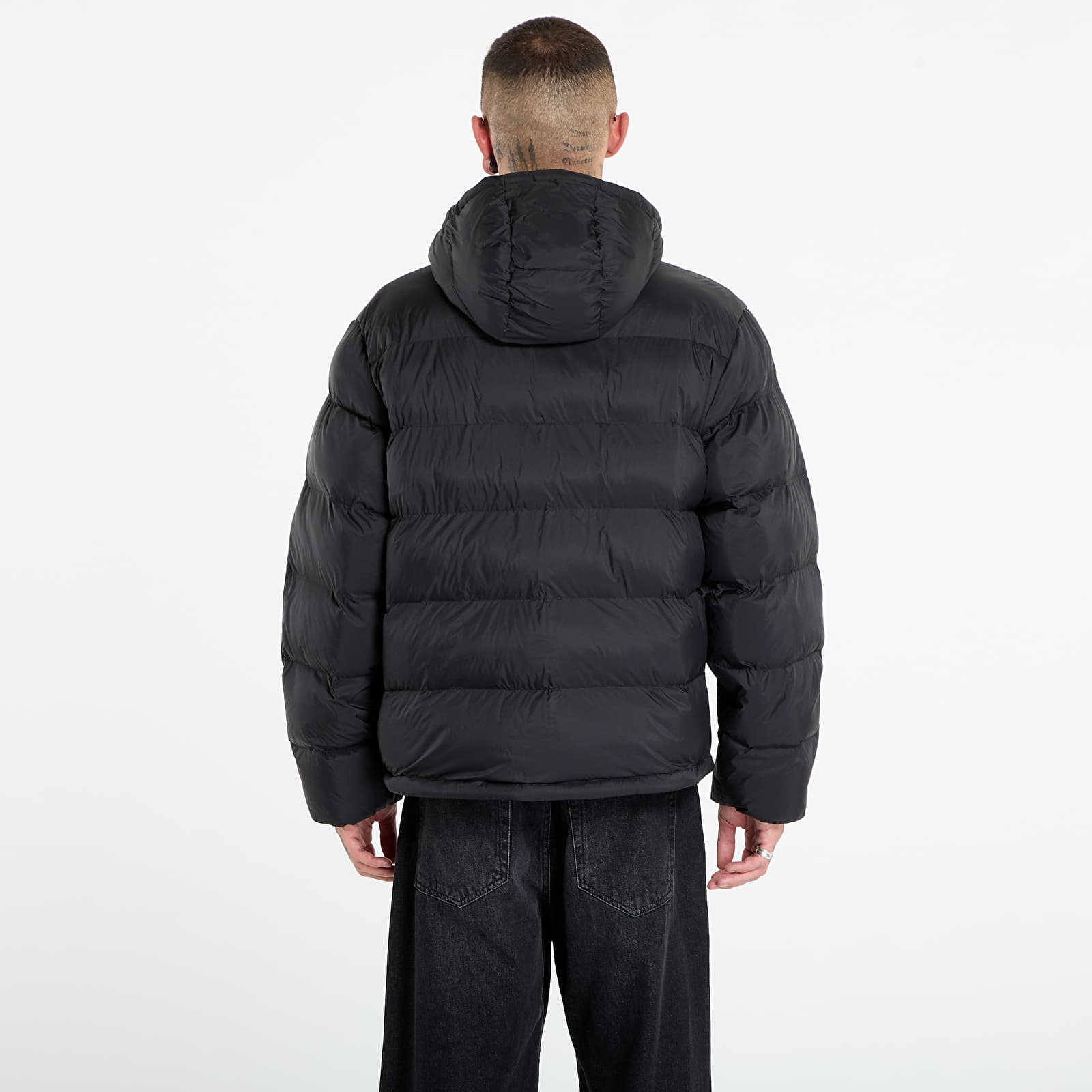 Dunjakker til mænd Calvin Klein Jeans Ls Nylon Monogram Pu Jacket Black