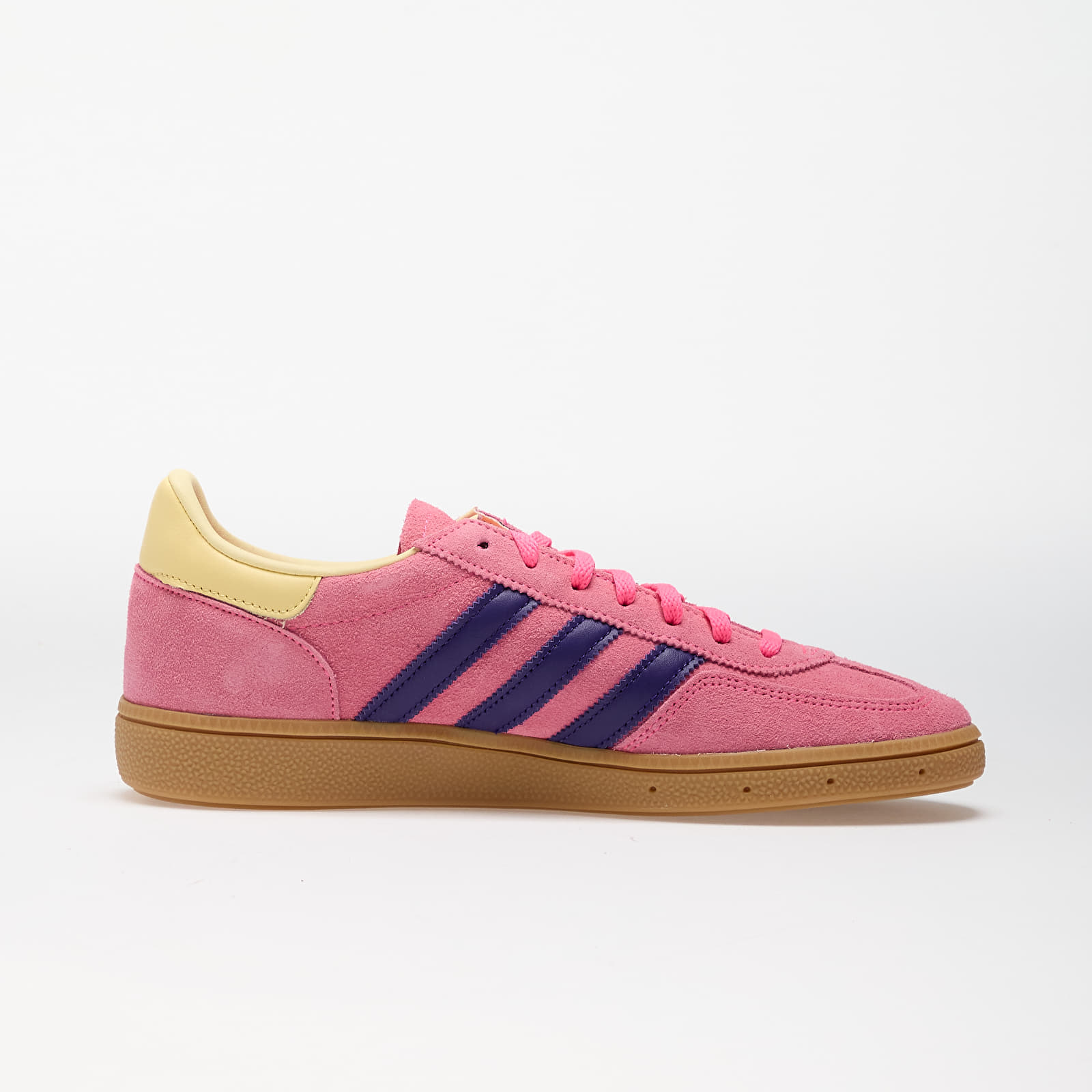 Women's sneakers and shoes adidas Handball Spezial W Lucid Pink/ Core Purple/ Almost Yellow
