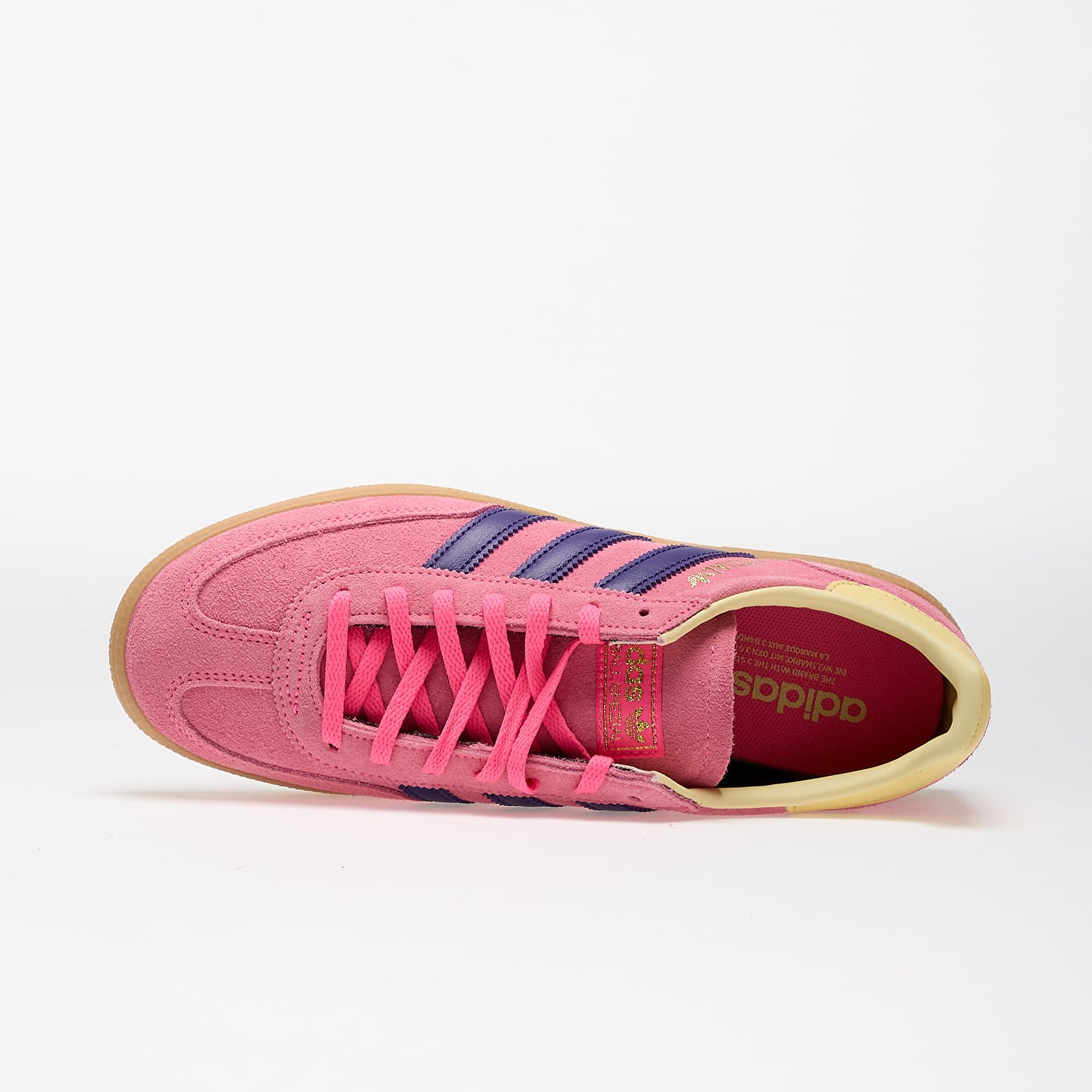 Women's sneakers and shoes adidas Handball Spezial W Lucid Pink/ Core Purple/ Almost Yellow
