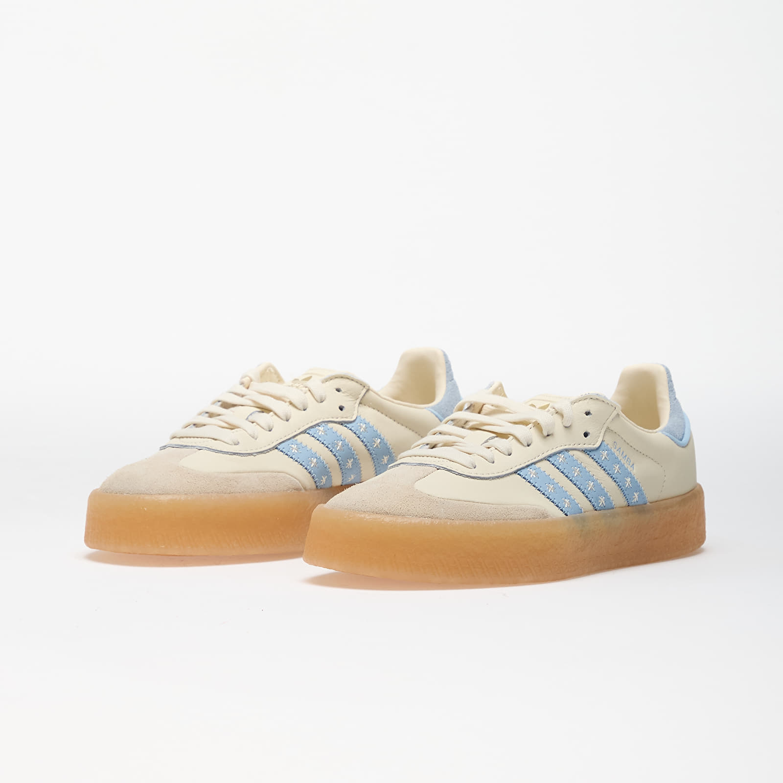 Women's sneakers and shoes adidas Sambae W Crew White/ Clear Sky/ Ftw White