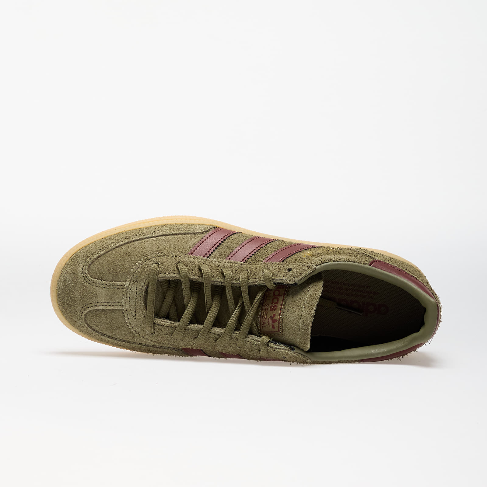 Men's sneakers and shoes adidas Handball Spezial Focus Olive/ Fox Brown/ Gum