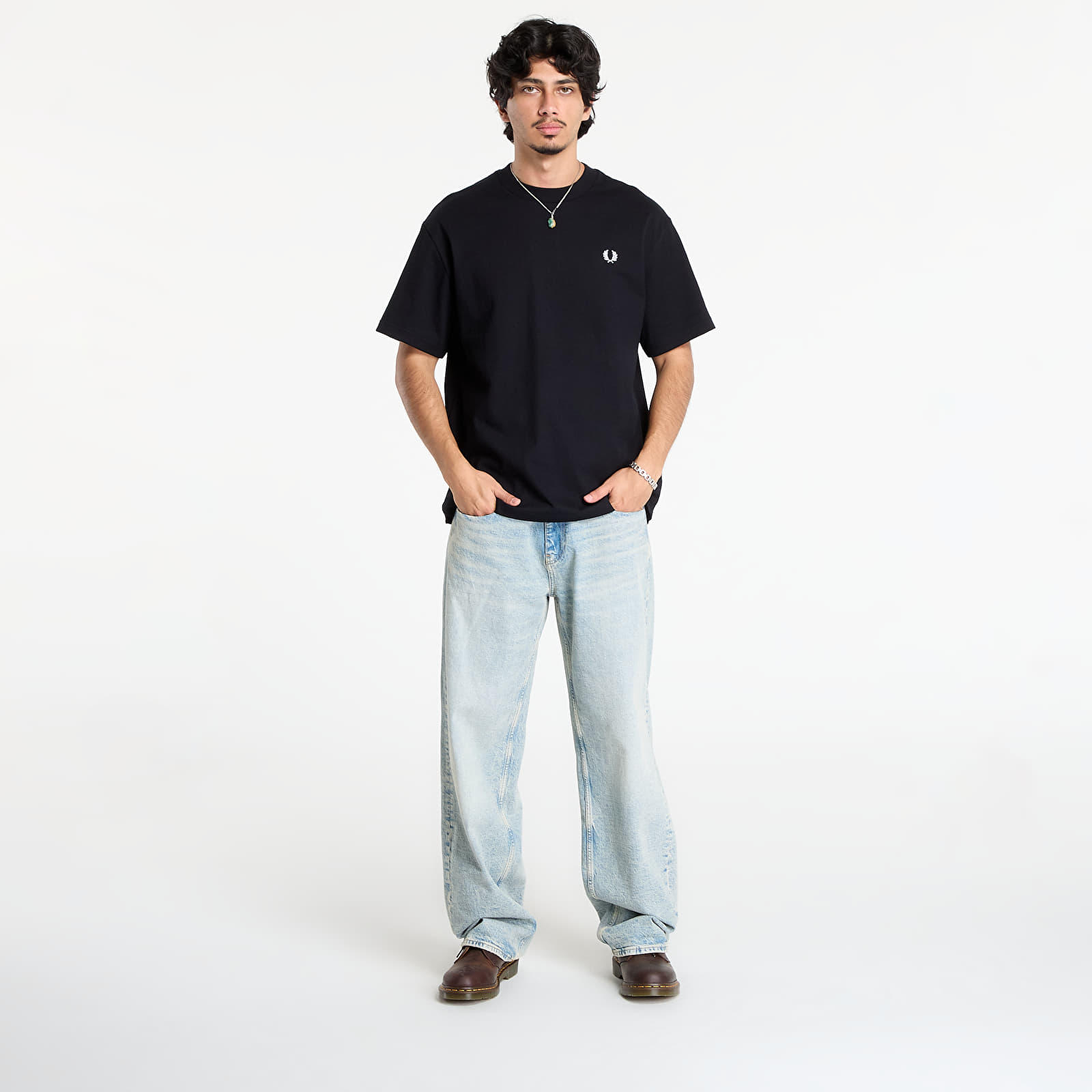 Men's T-shirts FRED PERRY Relaxed T-Shirt Black