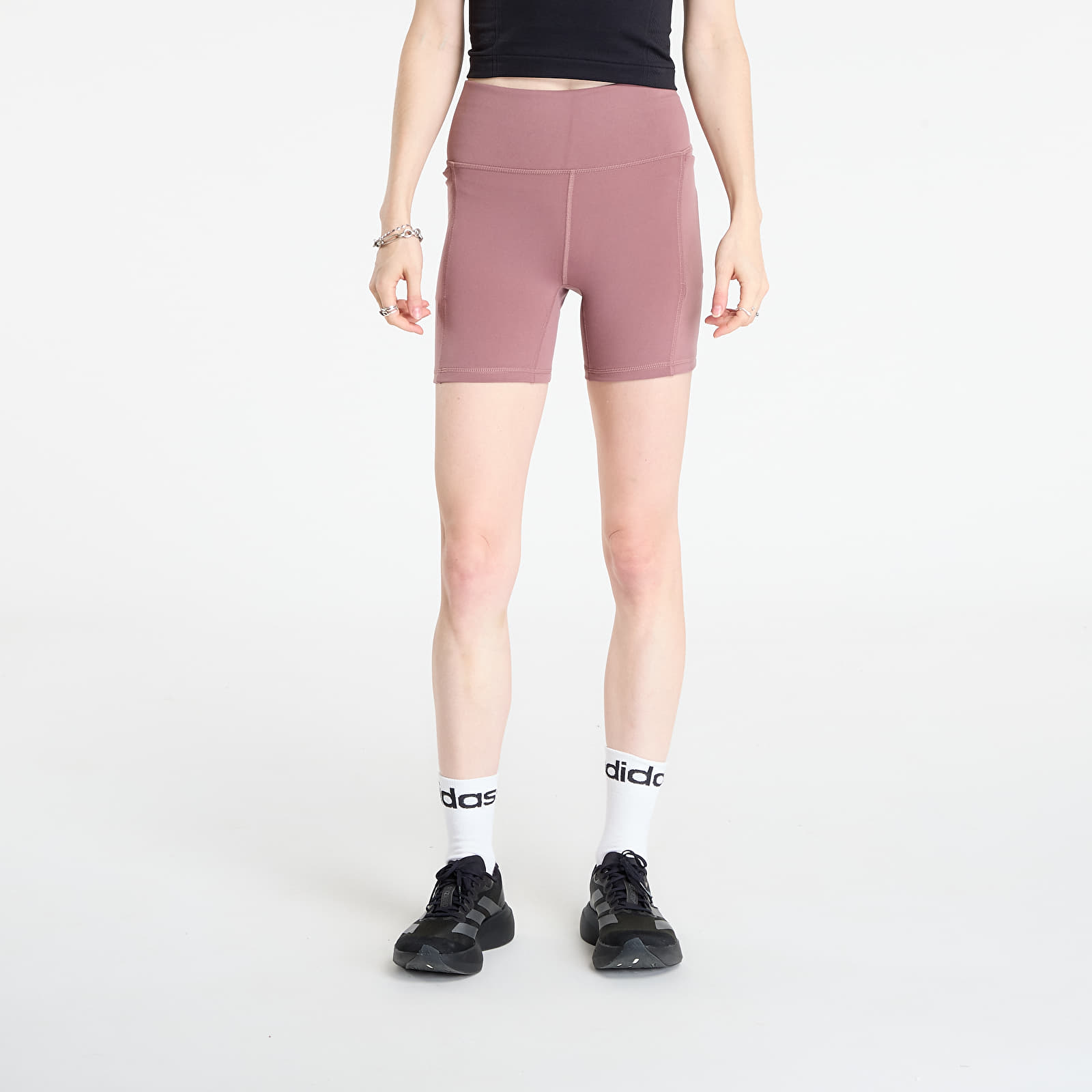 Shorts voor dames Under Armour Project Rock Middie Short Maroon