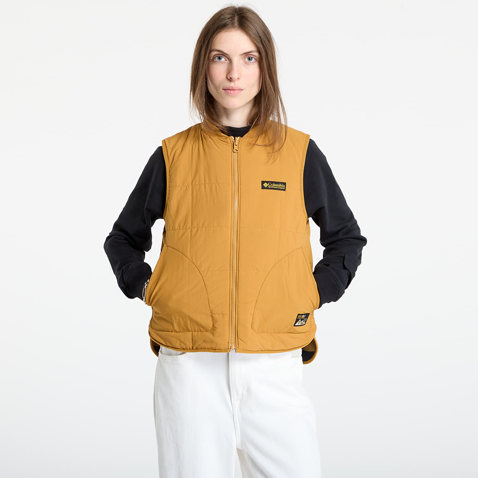 Women's cardigans Columbia High Cascades™ Reversible Vest Maple Sugar/ Maple Sugar