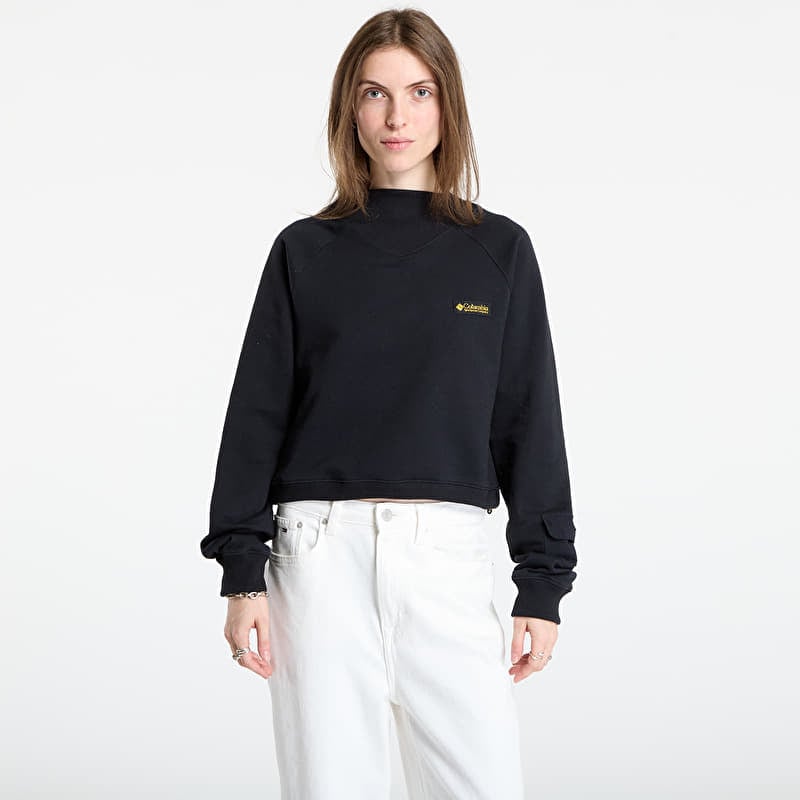 Mikina Columbia High Cascades™ Crop French Terry LS Black