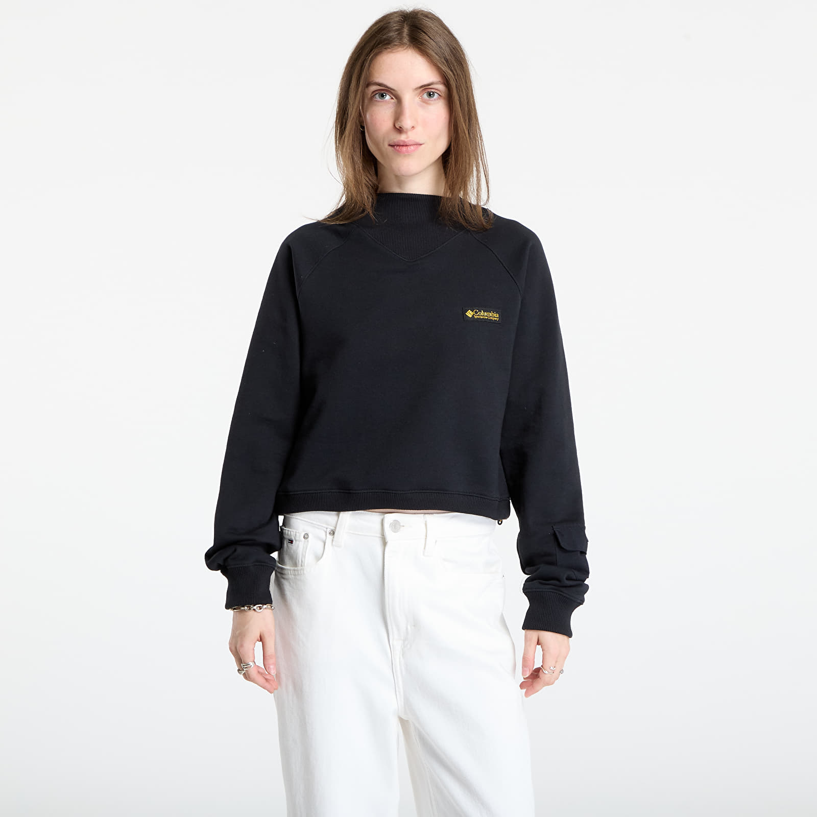 Women's Sweatshirts Columbia High Cascades™ Crop French Terry LS Black