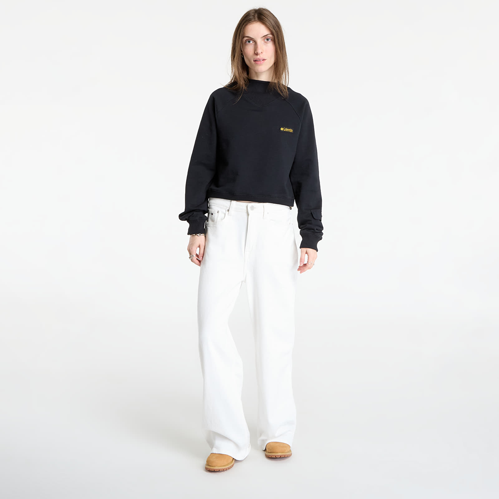 Women's Sweatshirts Columbia High Cascades™ Crop French Terry LS Black