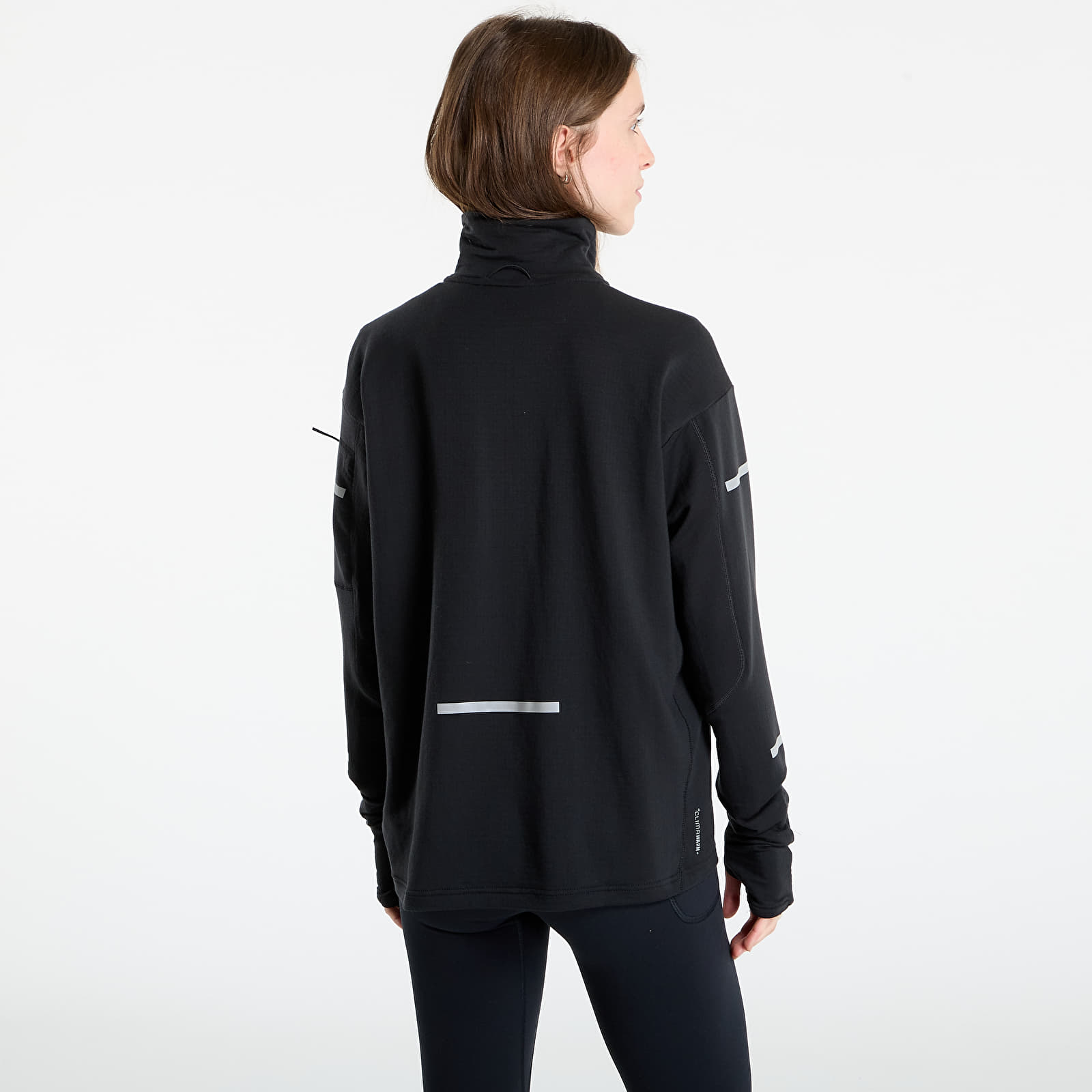 Women's Sweatshirts adidas Adi365 Running CLIMAWARM+ Half-Zip Black