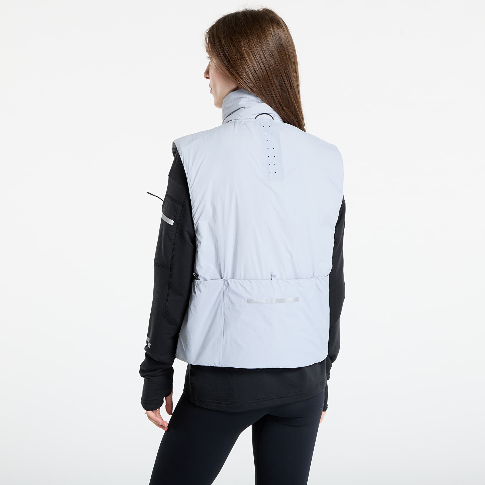 Women's cardigans adidas Adi365 Running CLIMAWARM Vest Halo Silver