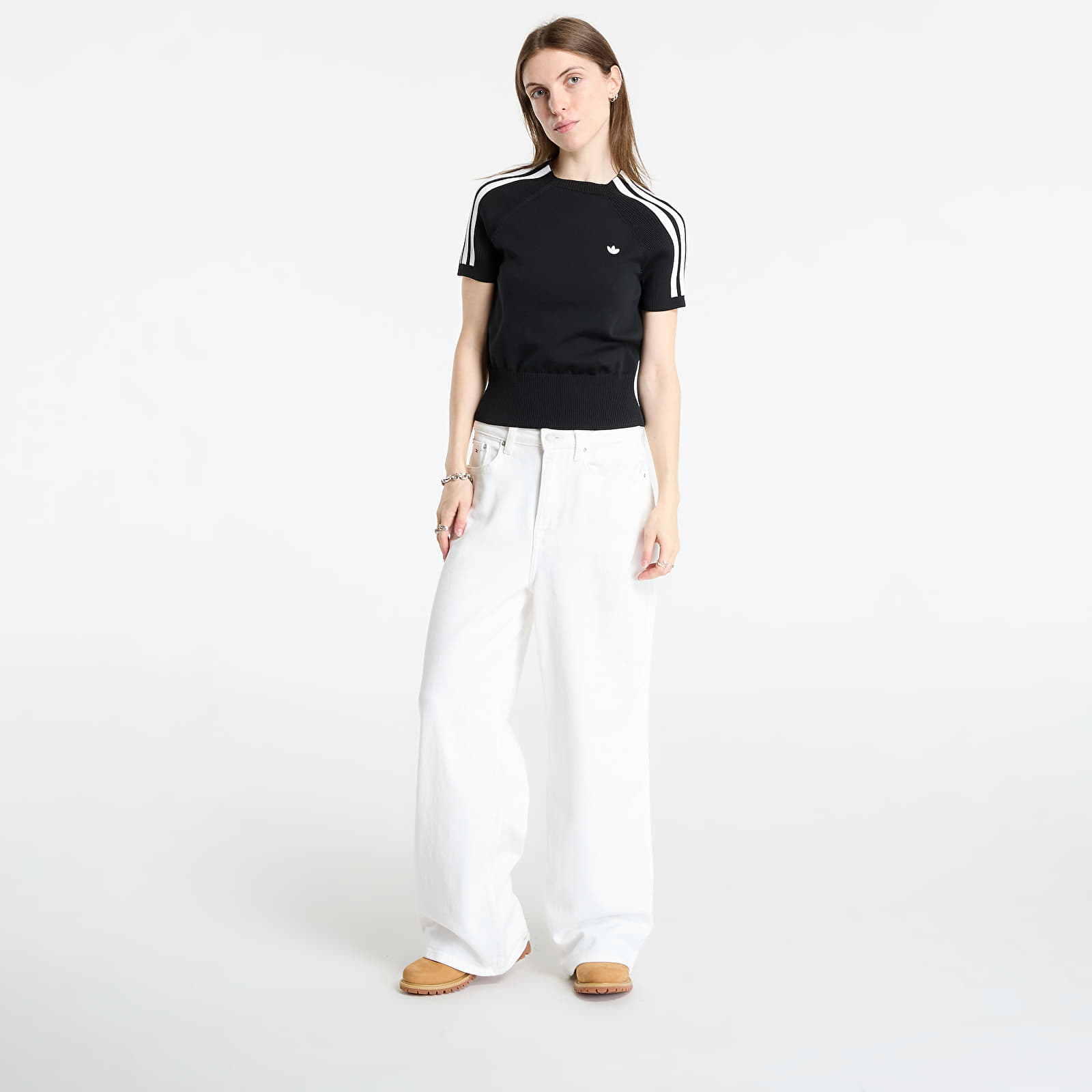 Dames T-shirts adidas Sock Cali T-Shirt Black